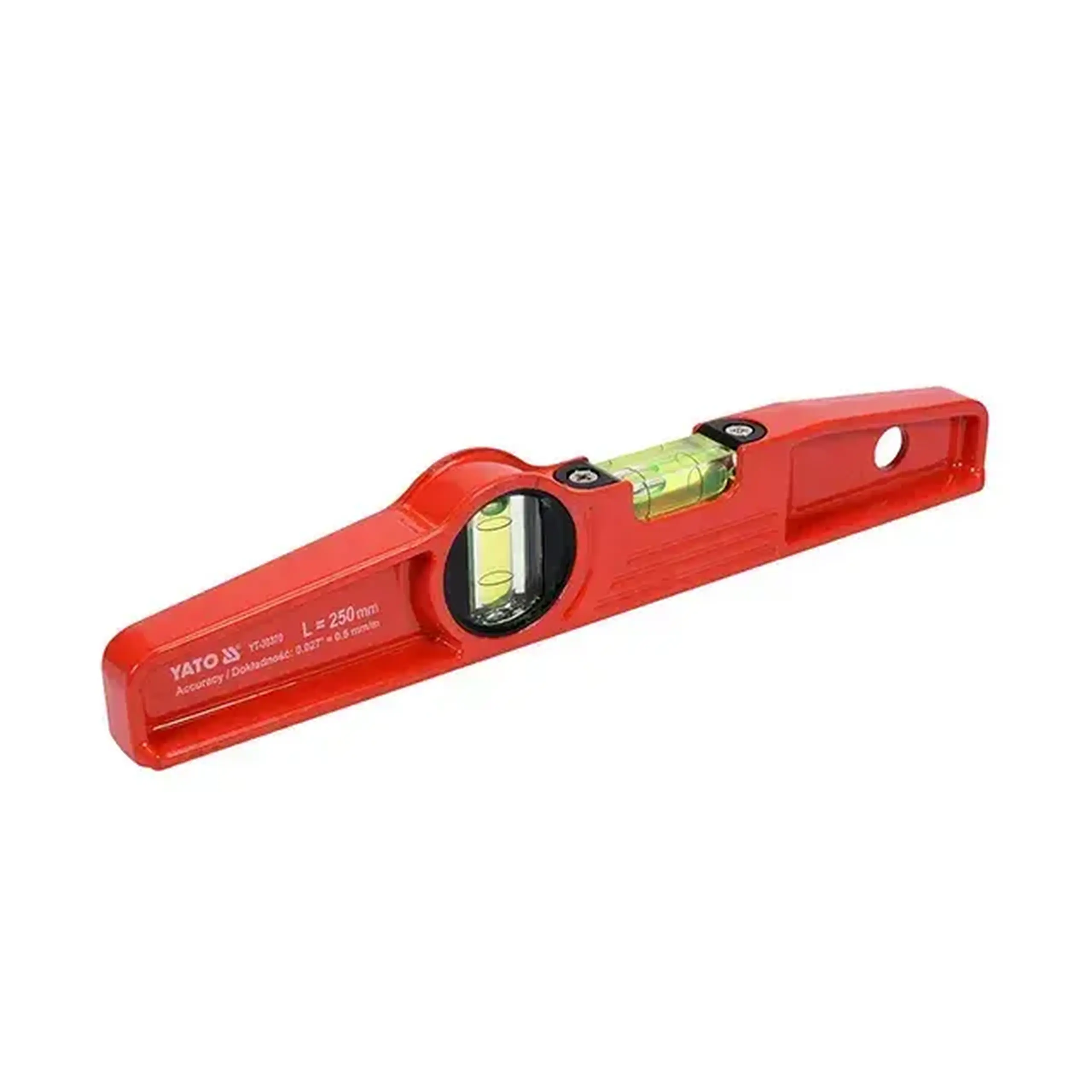 Nivelă magnetică trapez 250 mm 2 bule Yato