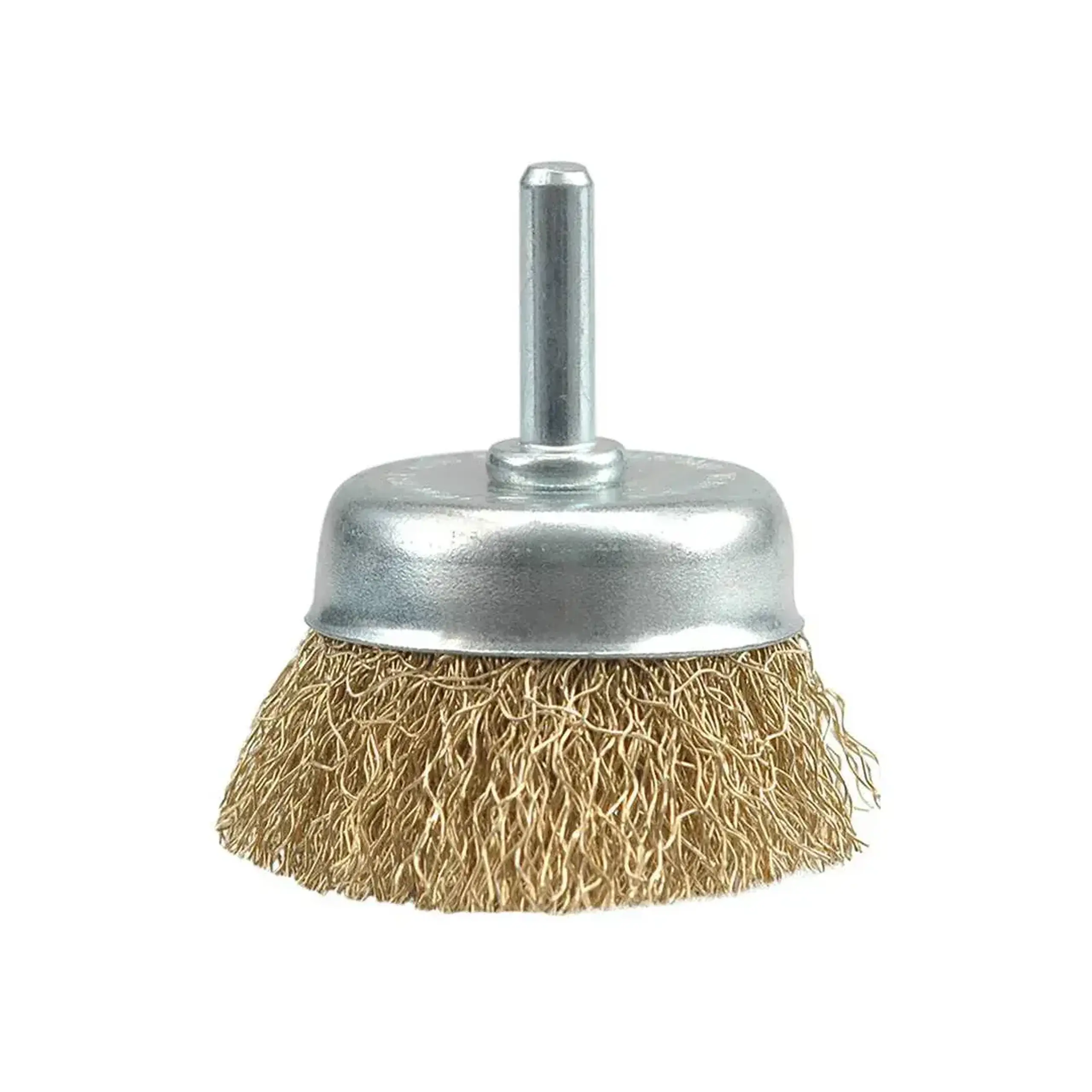 Perie circulară din sârmă cu tijă 24 mm Vorel - Tip material Alamă