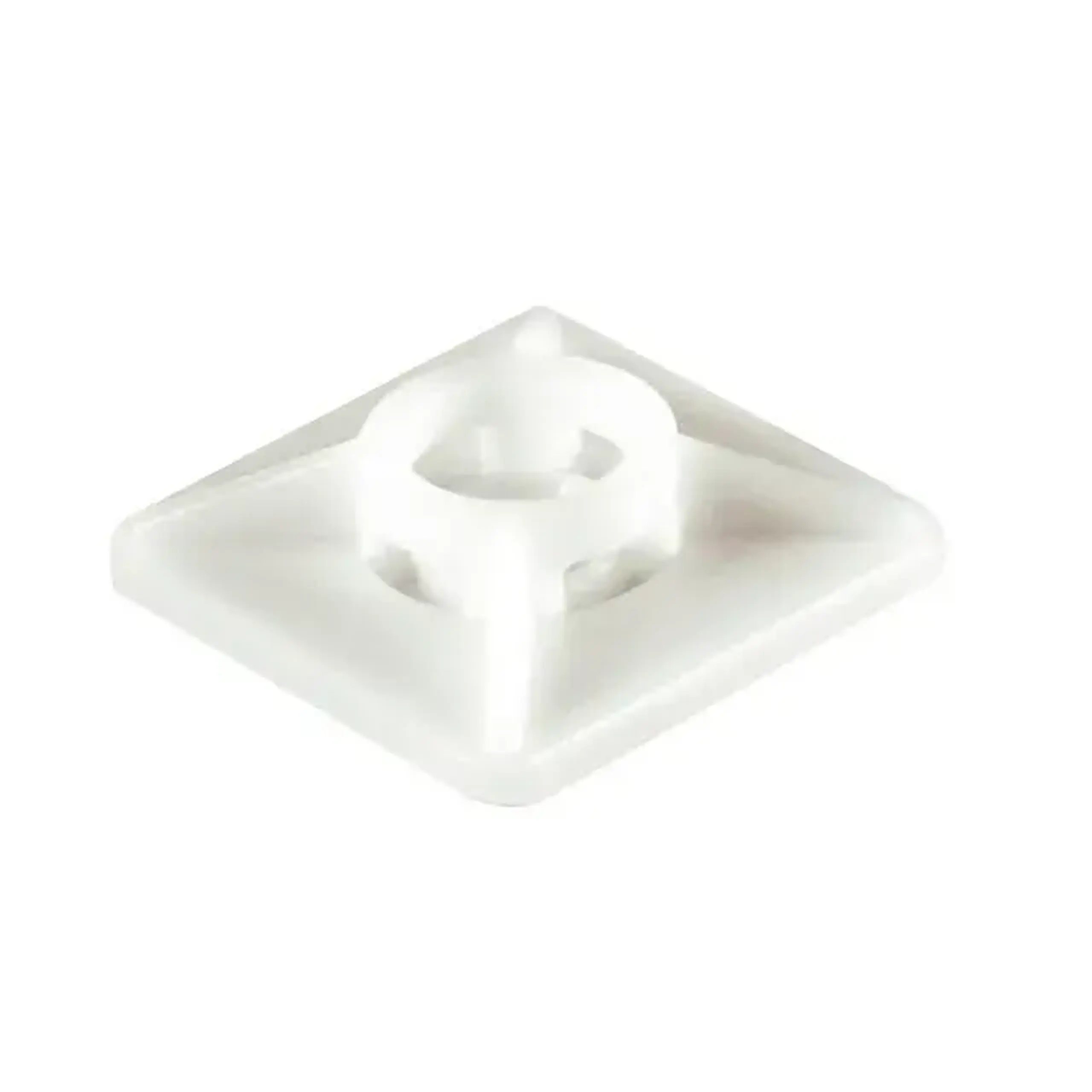 Platformă autoadezivă pentru cablu Scame 839.39/100 30 - 33 mm alb
