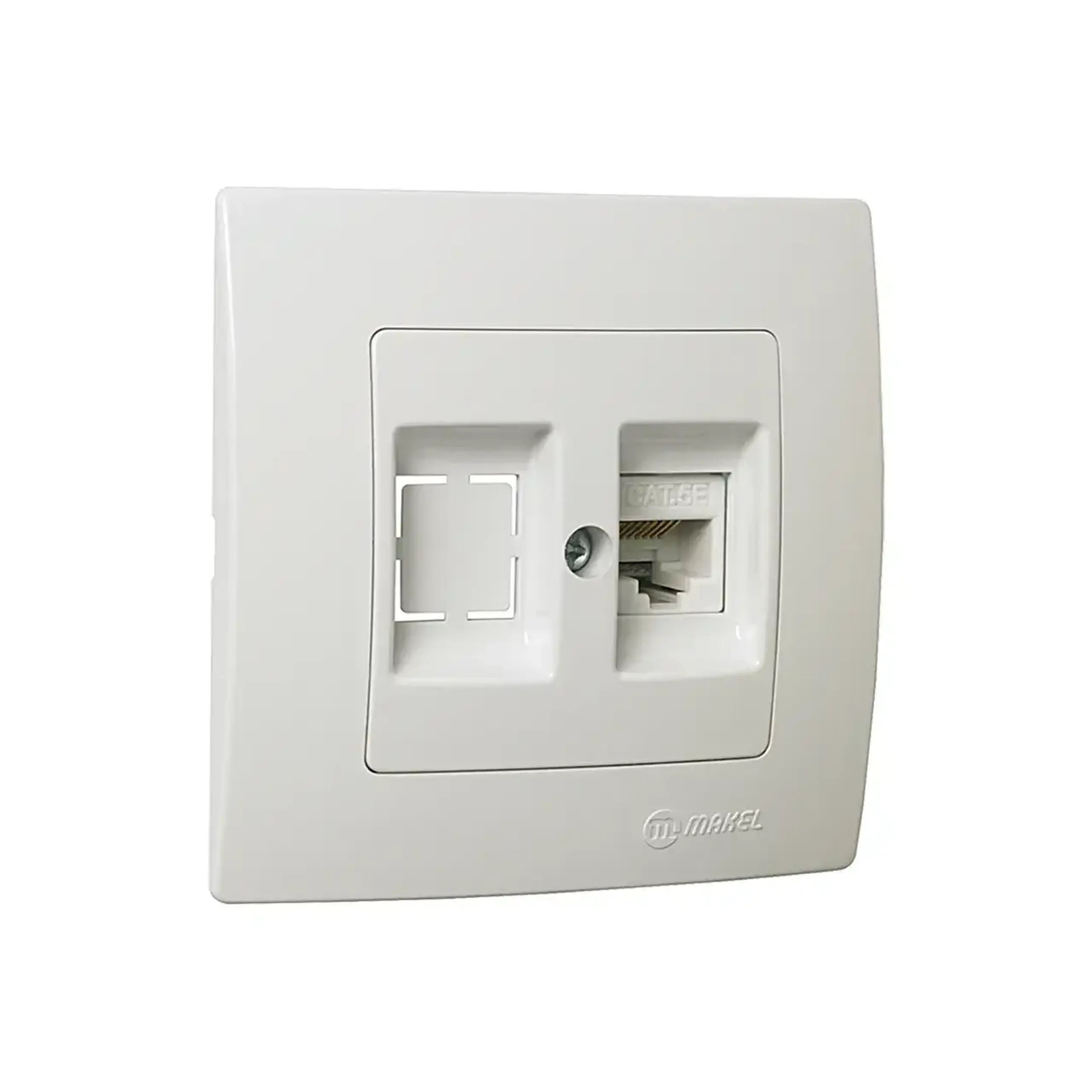 Priză de date LILIUM alb Makel - Tip RJ45 CAT5