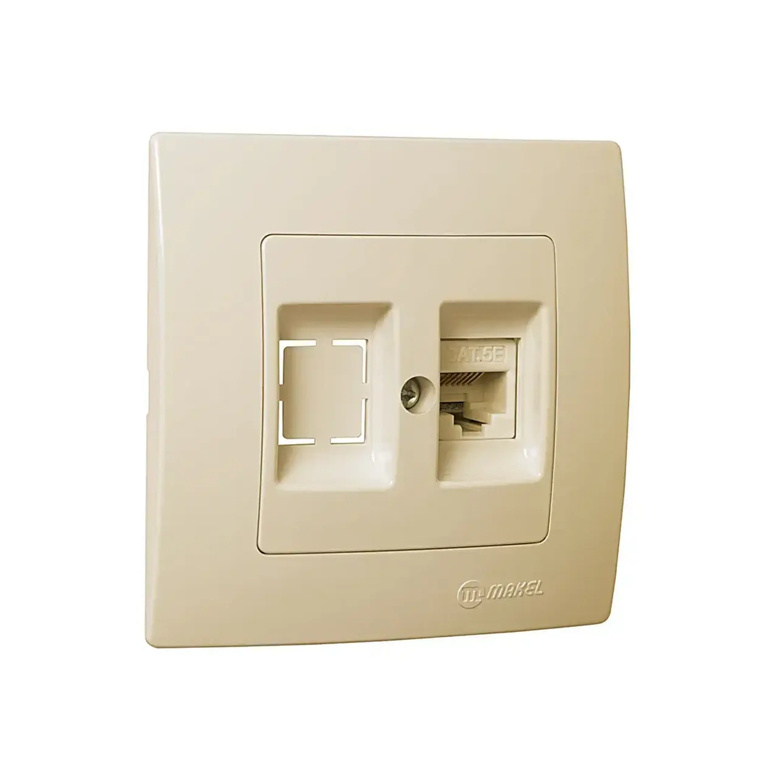 Priză de date LILIUM crem Makel - Tip RJ45 CAT5