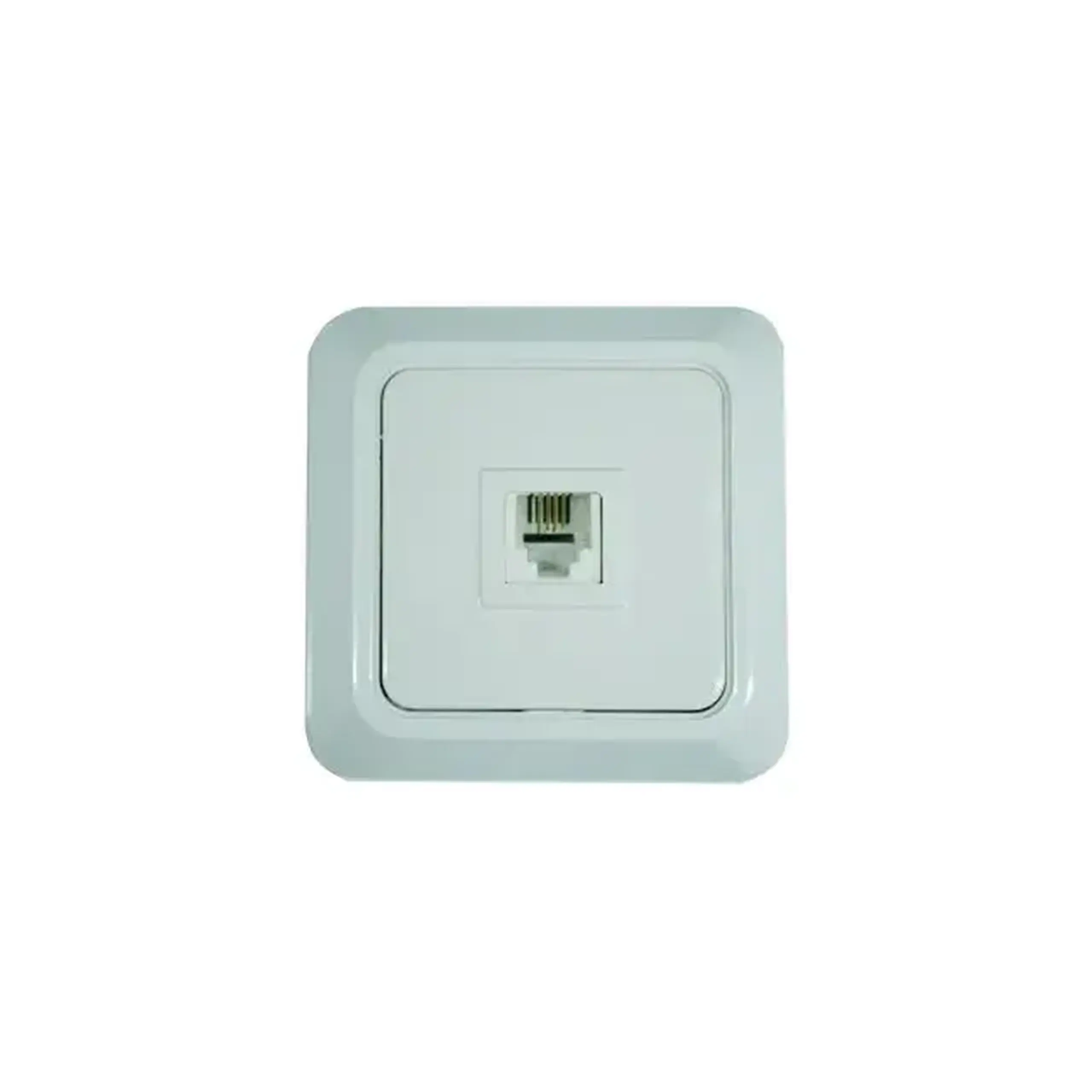 Priză de telefon 220 V alb Elmos
