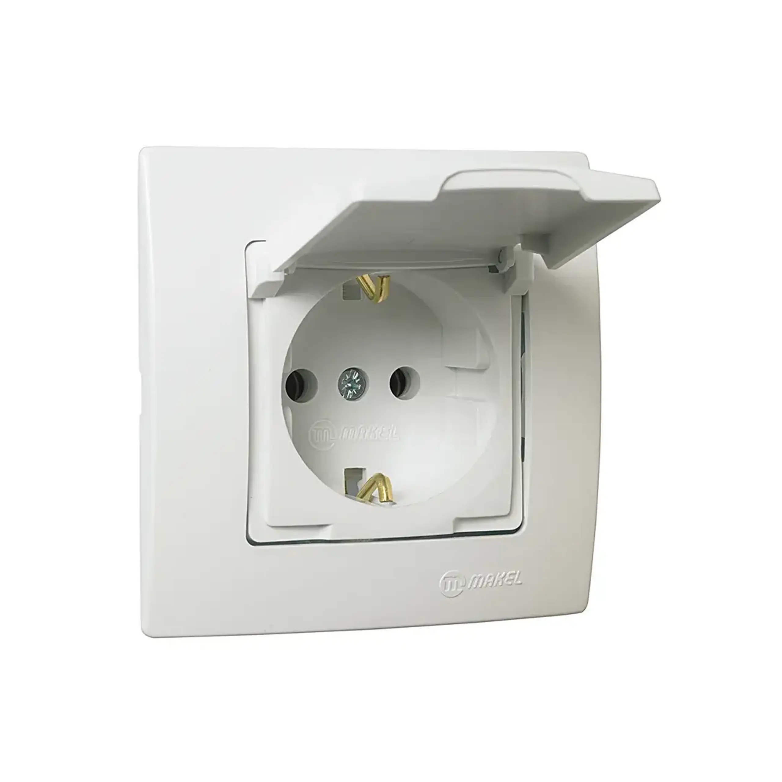 Priză cu capac LILIUM 16 A 220 - 240 V crem Makel - Culoare Alb
