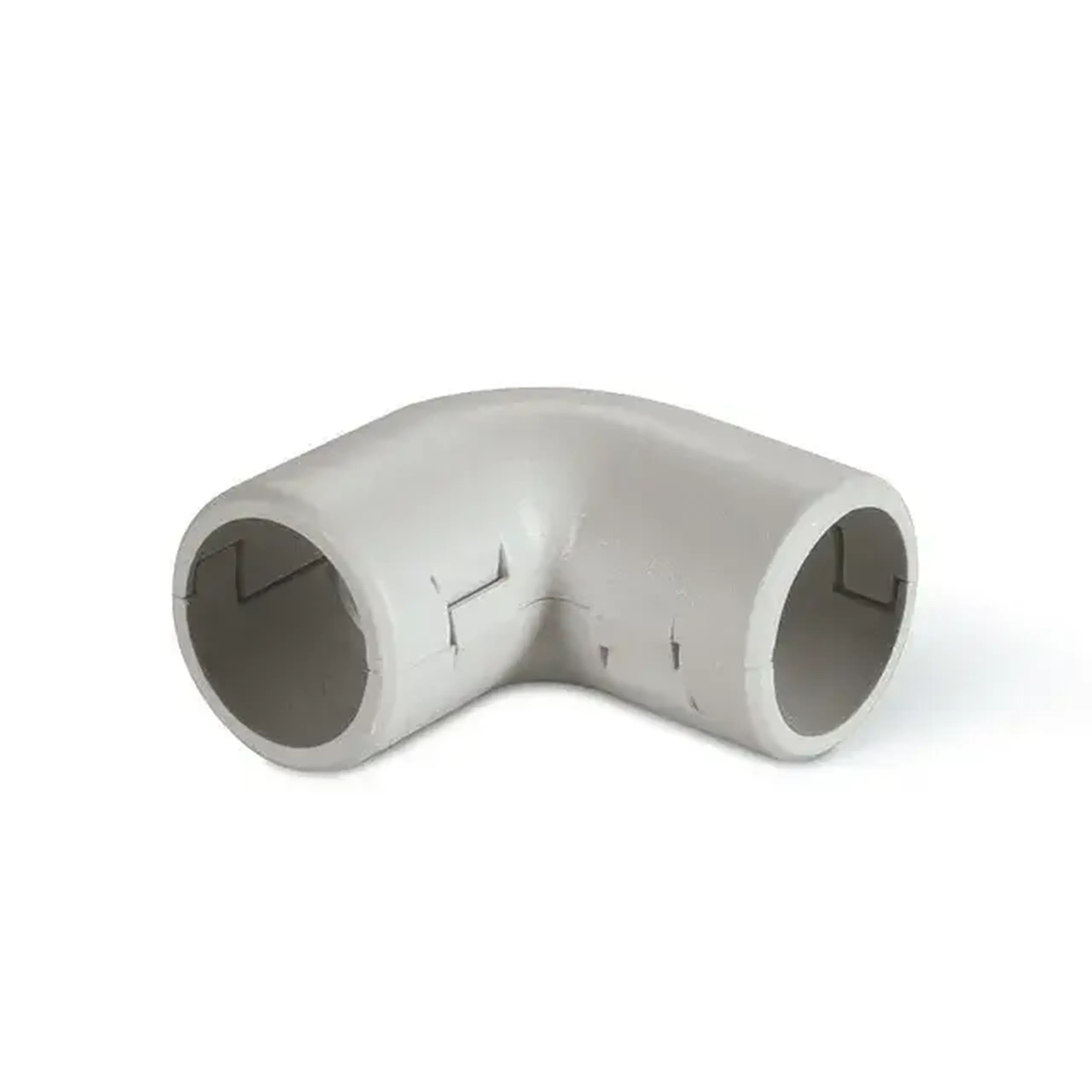 Racord 90' Scame pentru țeavă/tub gofrat 860.1116G 16 mm plastic