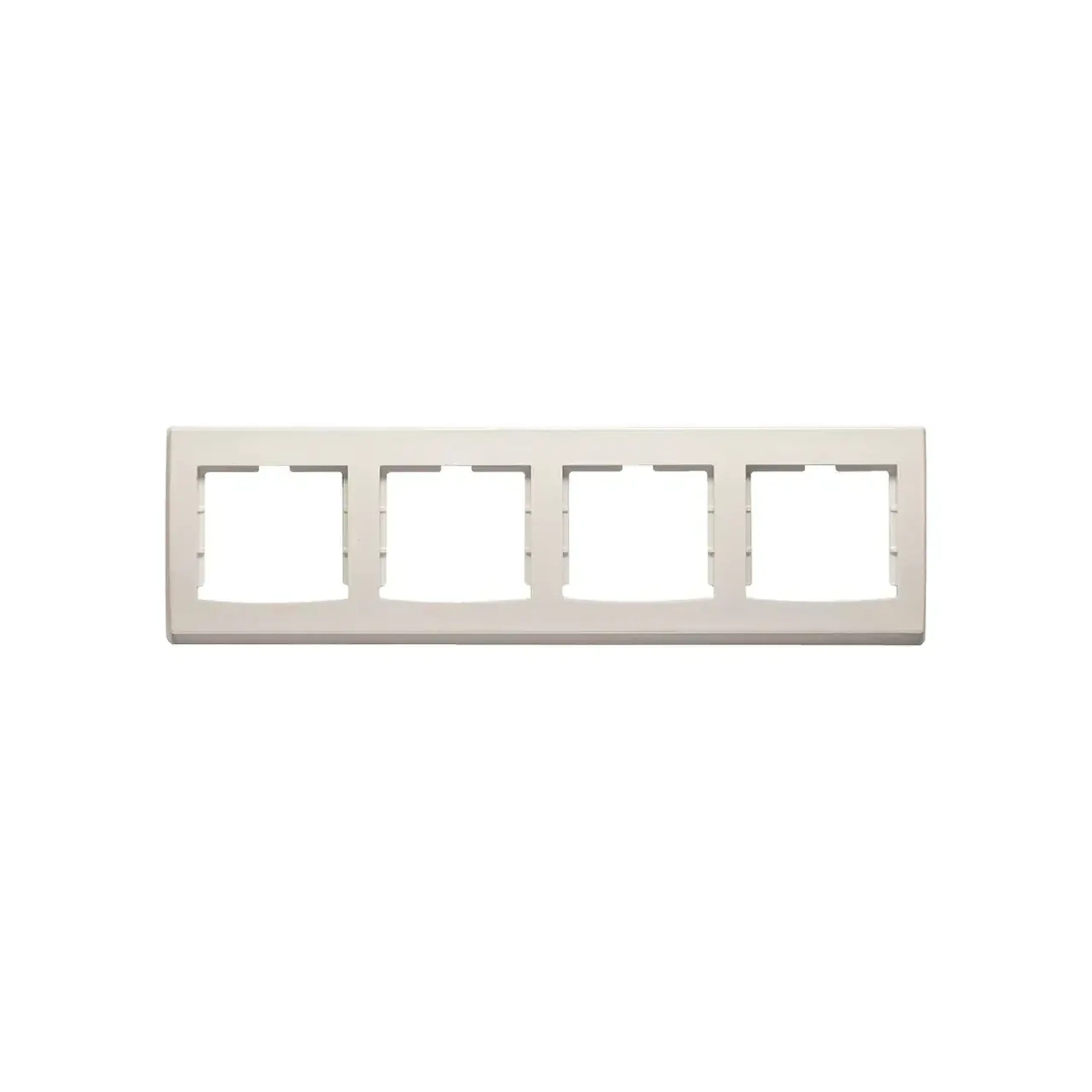Ramă cu 4 locuri anya crem orizontală Schneider-Electric - Dimensiuni (L x W x H x Ø) 298 x 81.5 x 11 mm