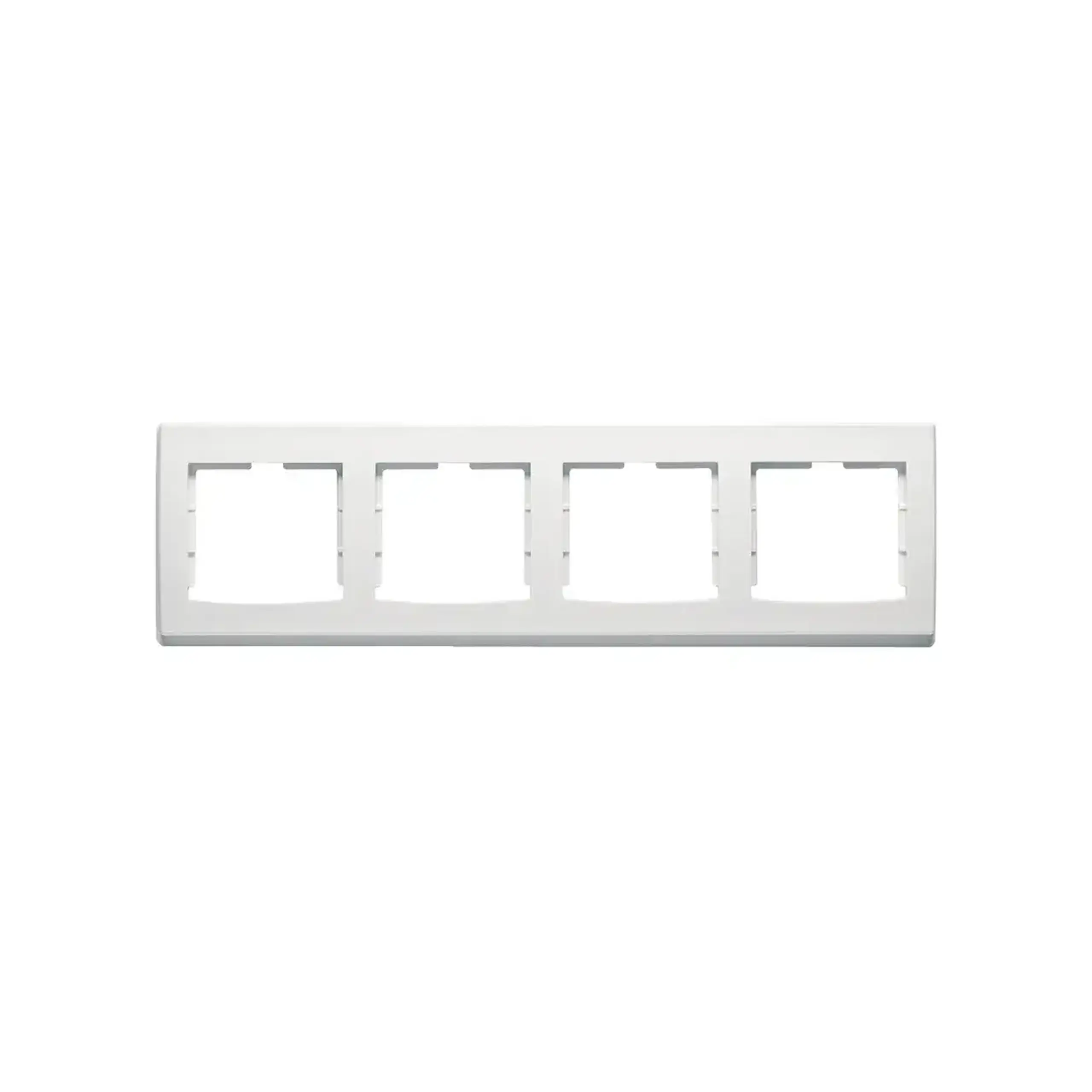Ramă cu 4 locuri anya alb orizontală Schneider-Electric - Dimensiuni (L x W x H x Ø) 81.5 x 295 x 11 mm