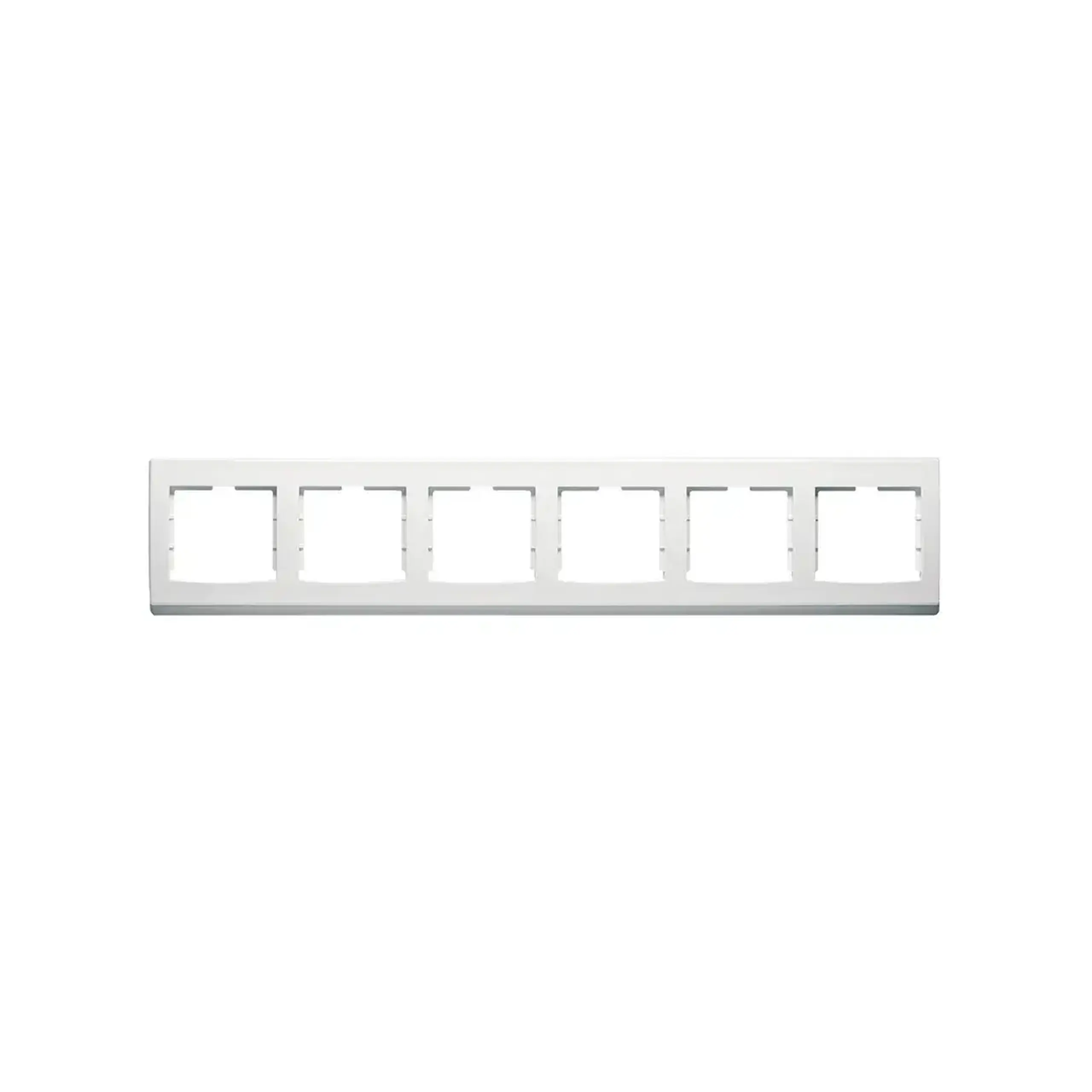 Ramă cu 4 locuri anya alb orizontală Schneider-Electric - Dimensiuni (L x W x H x Ø) 81.5 x 437 x 11 mm