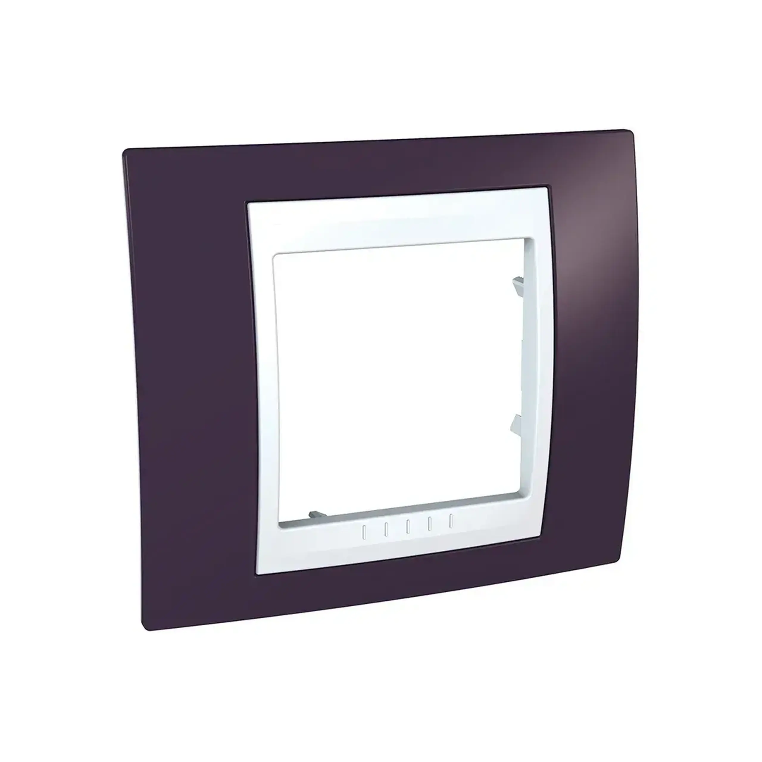 Ramă cu 1 loc unica Plus granat 2 module Schneider-Electric