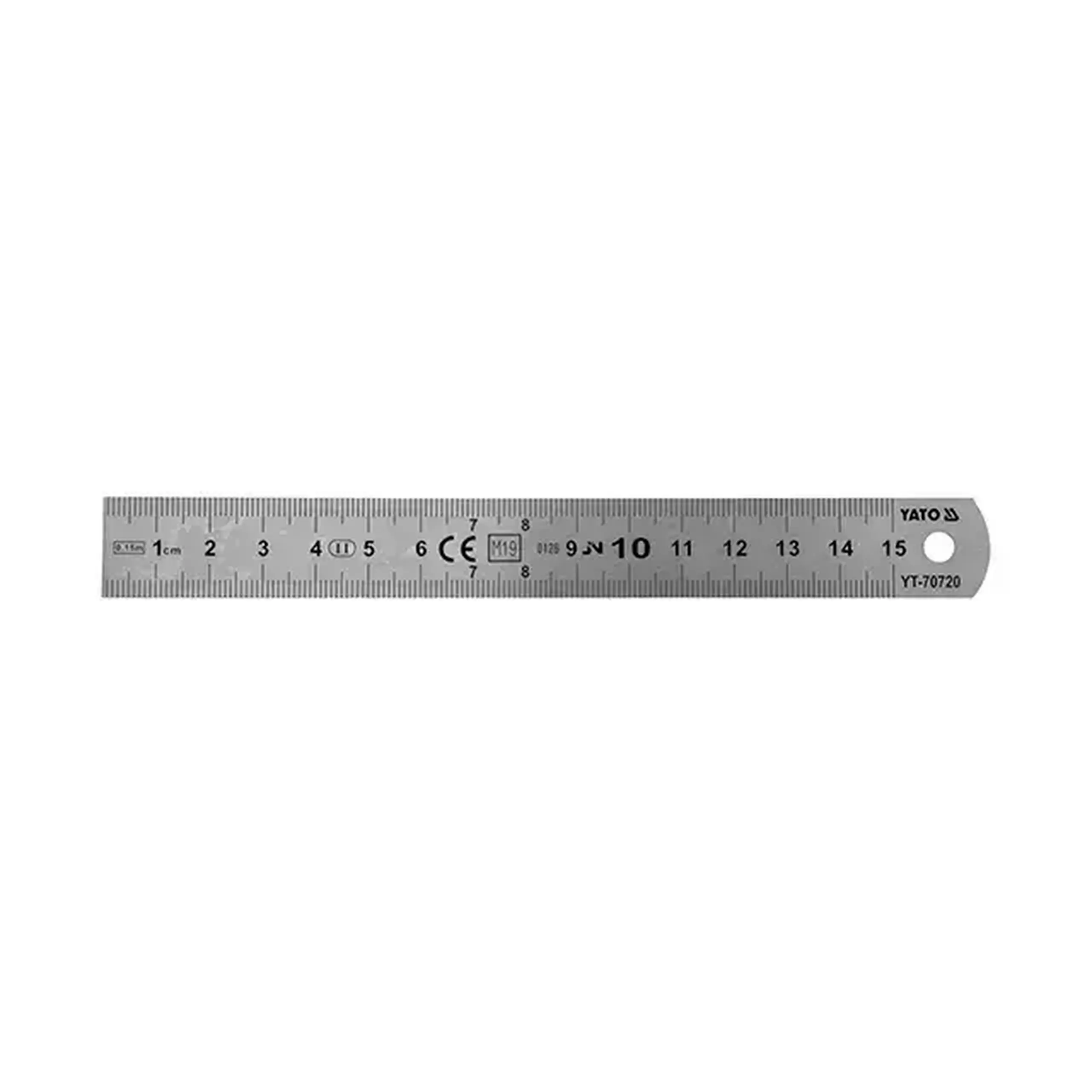 Riglă YT70720 150 x 19 x 0.9 mm Inox Yato
