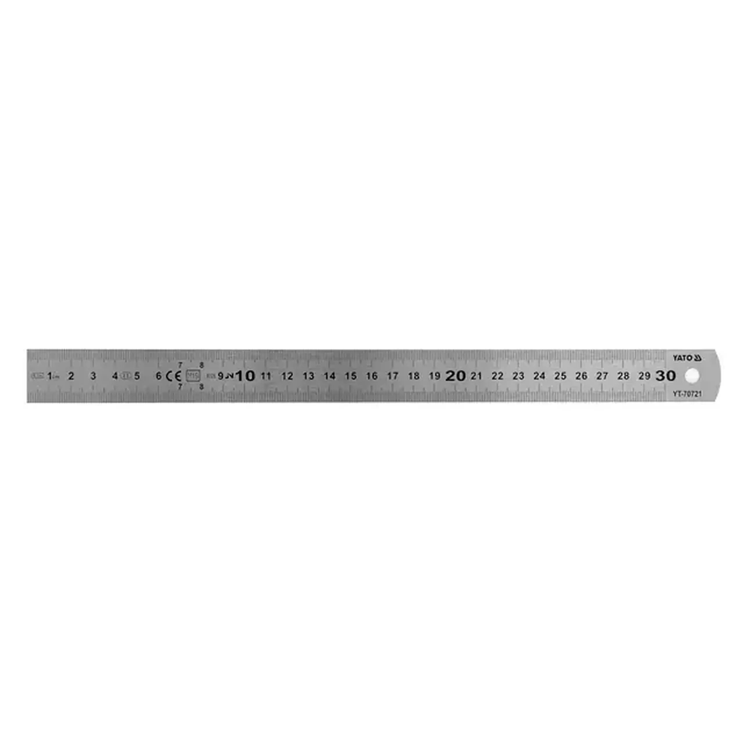 Riglă YT70721 300 x 25 x 1.1 mm Inox Yato