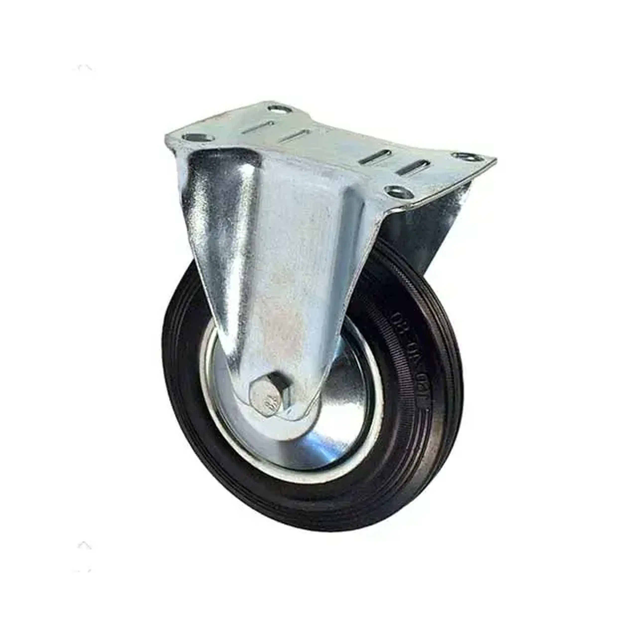 Roată fixă, pentru cărucior 40 mm Vorel - 150 kg Cauciuc