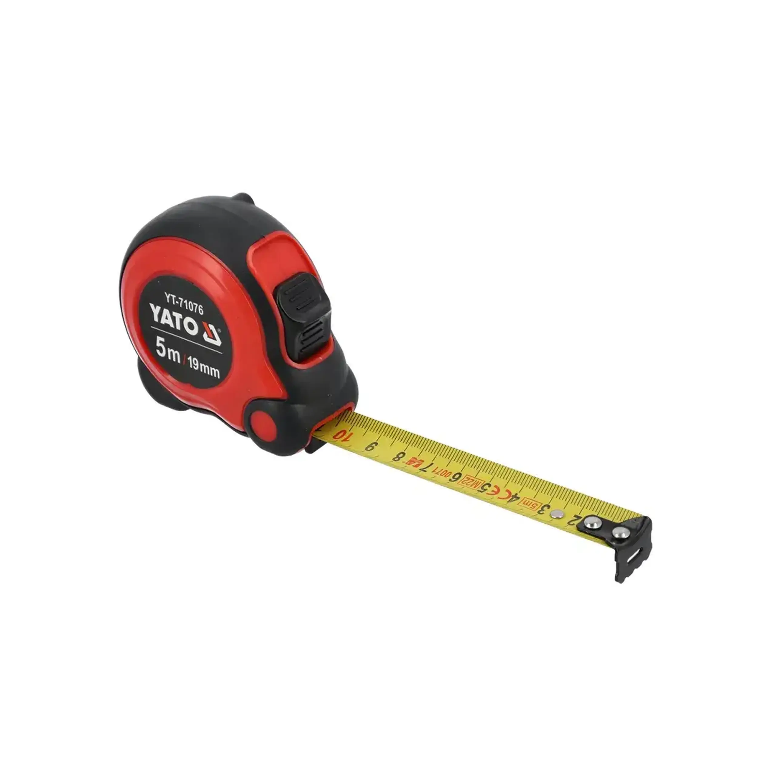Ruletă ERGONOMIC 3 m x 16 mm Yato - Dimensiuni (L x W x H x Ø) 5 m x 19 mm