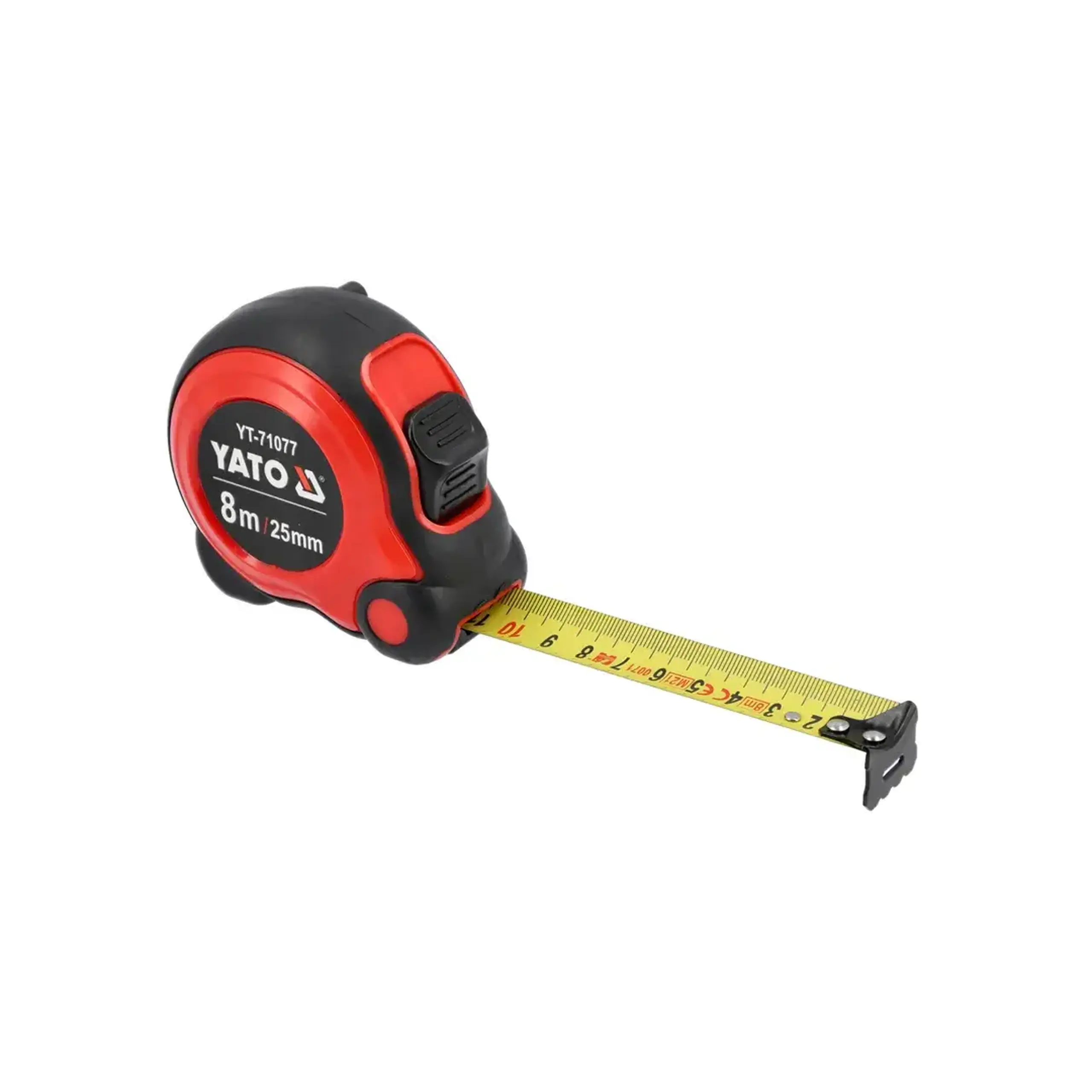 Ruletă ERGONOMIC 3 m x 16 mm Yato - Dimensiuni (L x W x H x Ø) 8 m x 25 mm