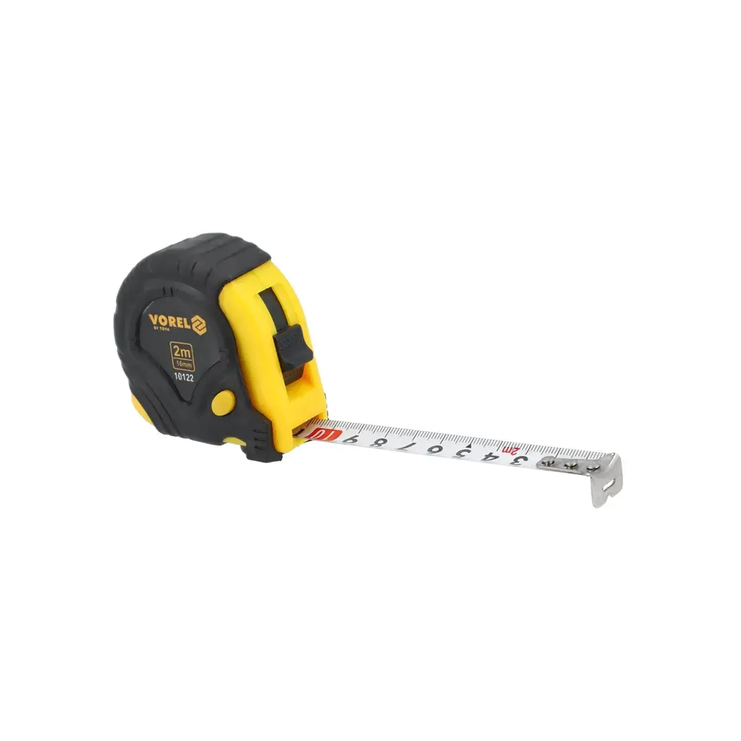 Ruletă cu fixare laterală 2 m x 16 mm Vorel - Dimensiuni (L x W x H x Ø) 2 m x 16 mm