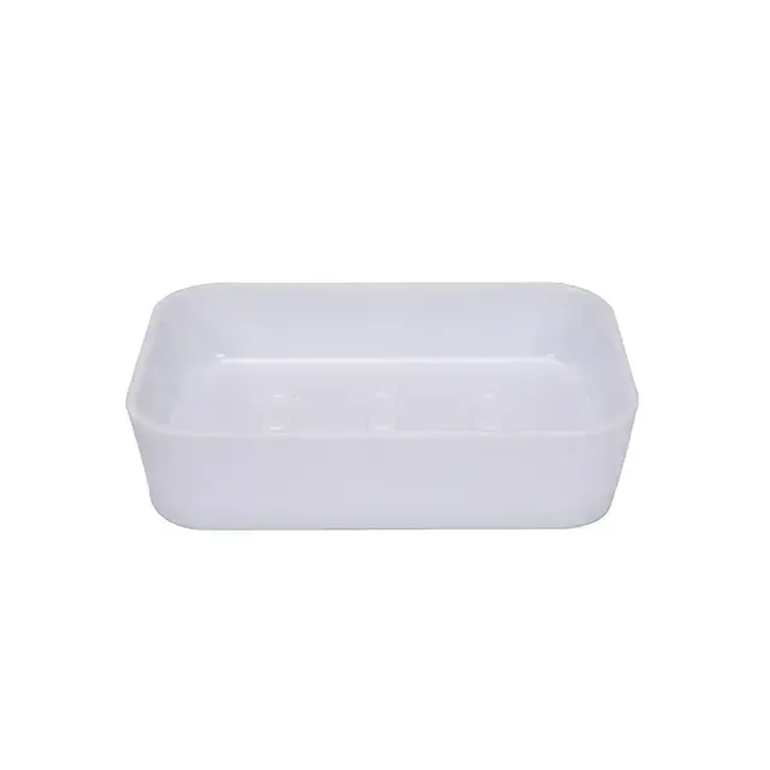 Săpunieră CUBOID WHITE plastic Fala