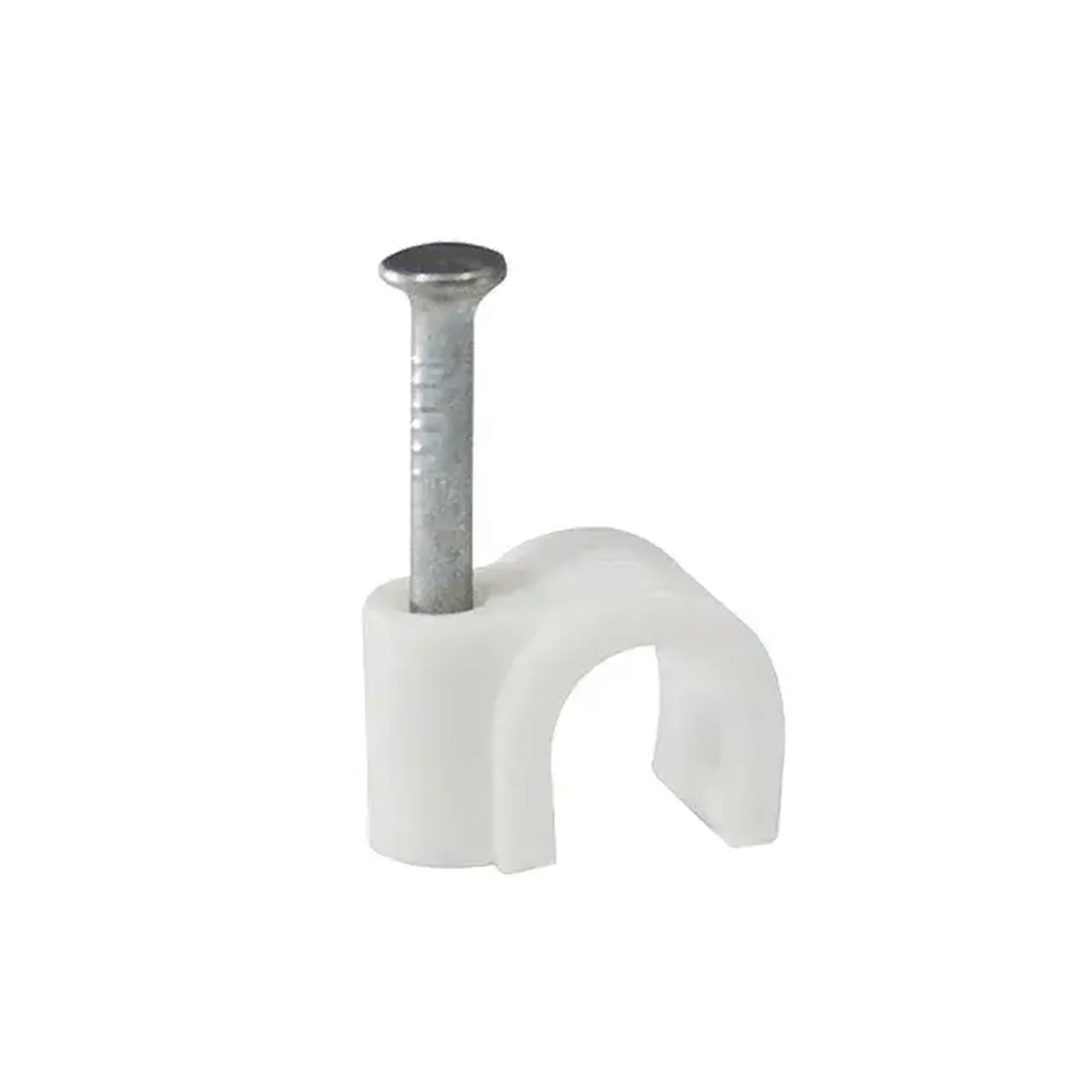 Scoabă rotundă KASAN 4 mm 100 buc alb metal/Plastic - Dimensiuni (L x W x H x Ø) 4 mm