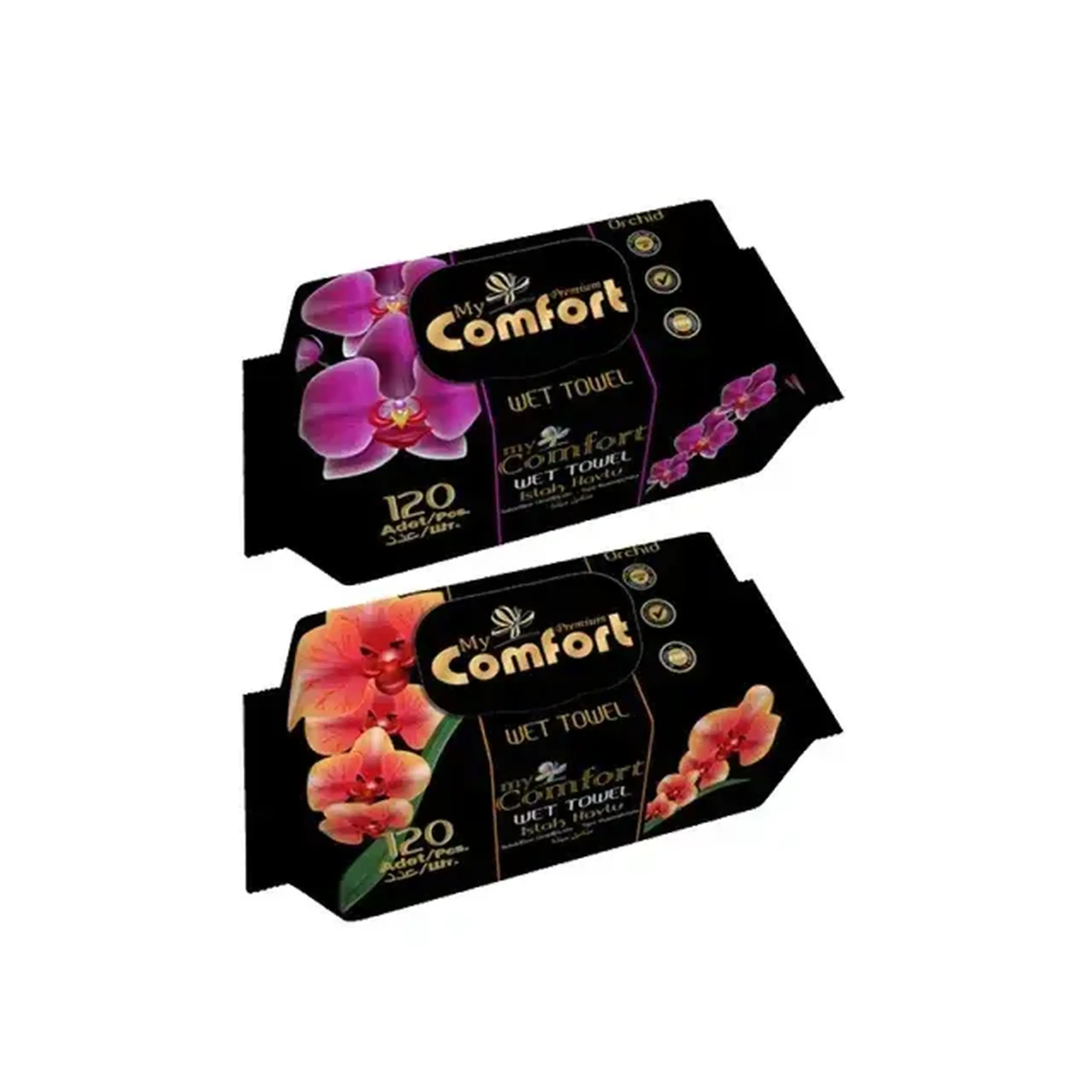 Șervețele umede My Comfort FLORAL/BLACK ROSE/FLIPTOP 120