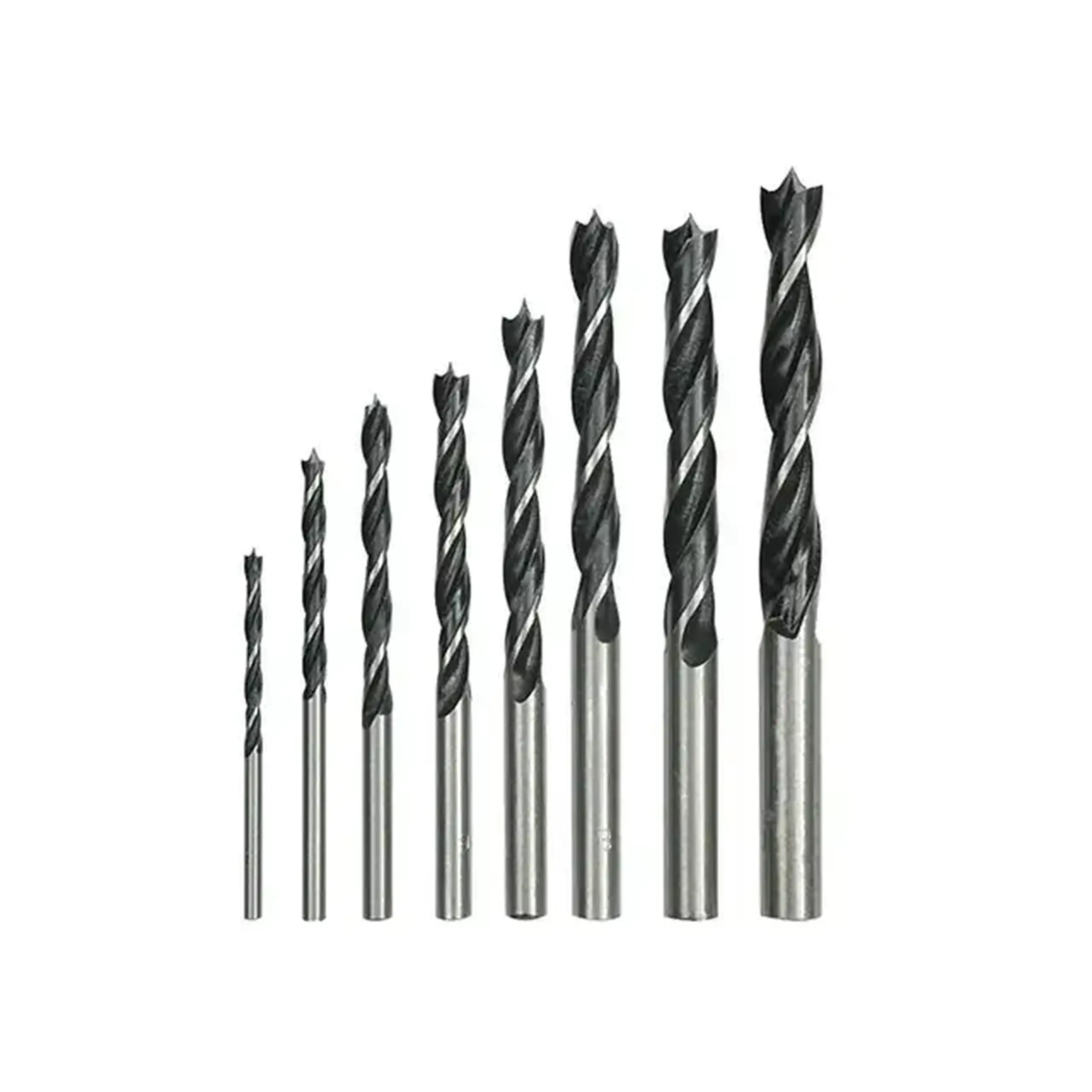 Set burghie 8 buc. pentru lemn 3 - 10 mm Oțel Cilindric Sthor