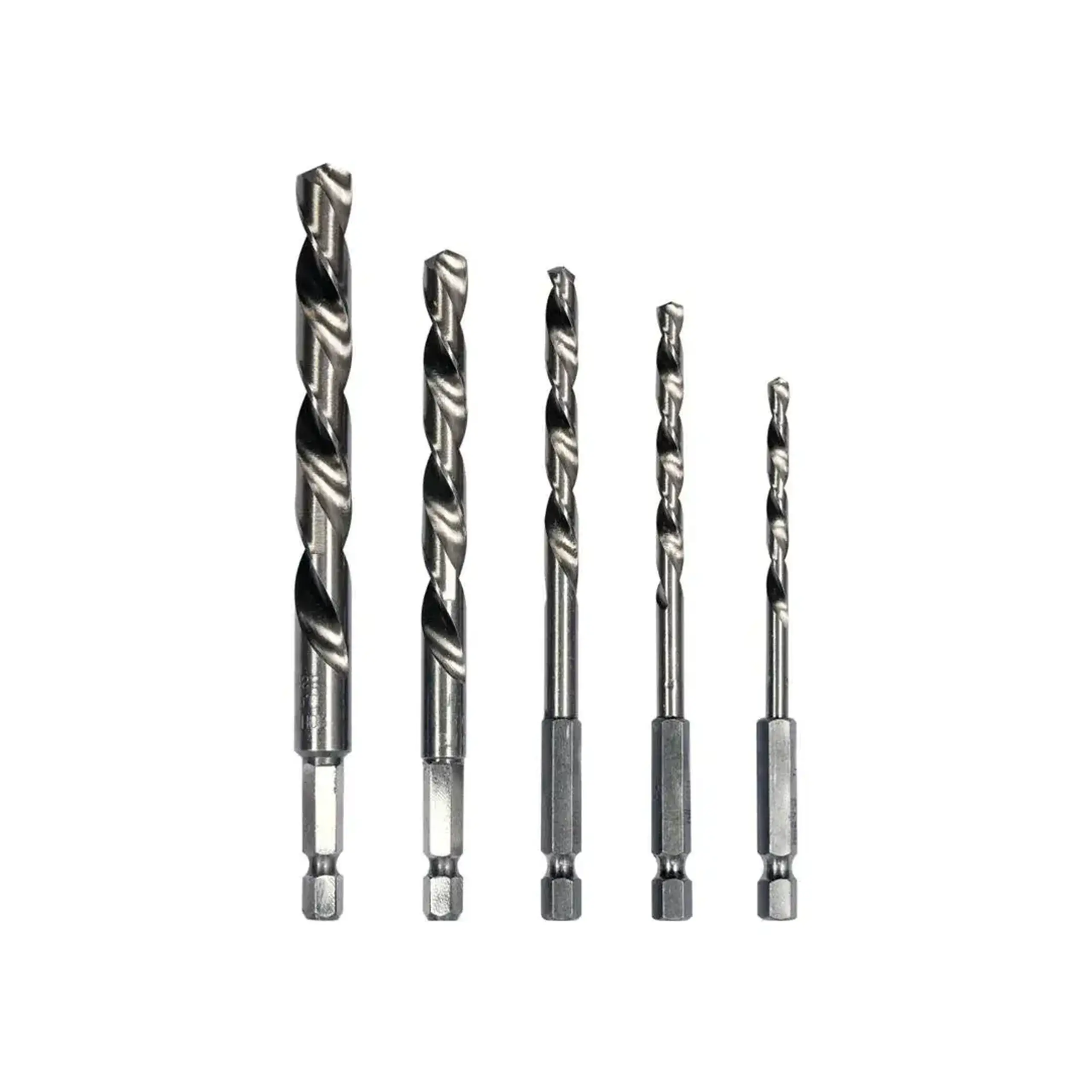Set burghie 5 buc. pentru metal DIN338 4 - 10 mm Oțel HSS Hexagonal Sthor
