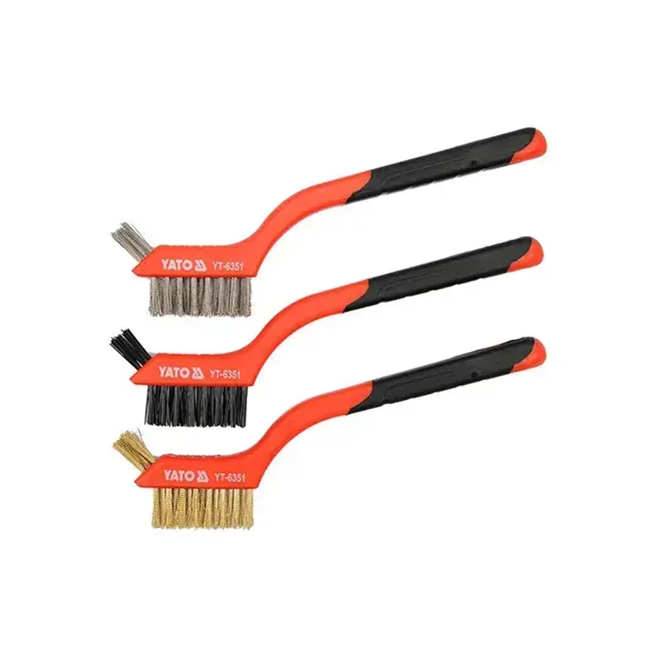 Set de perii din sârmă cu mâner de plastic 180 mm Yato