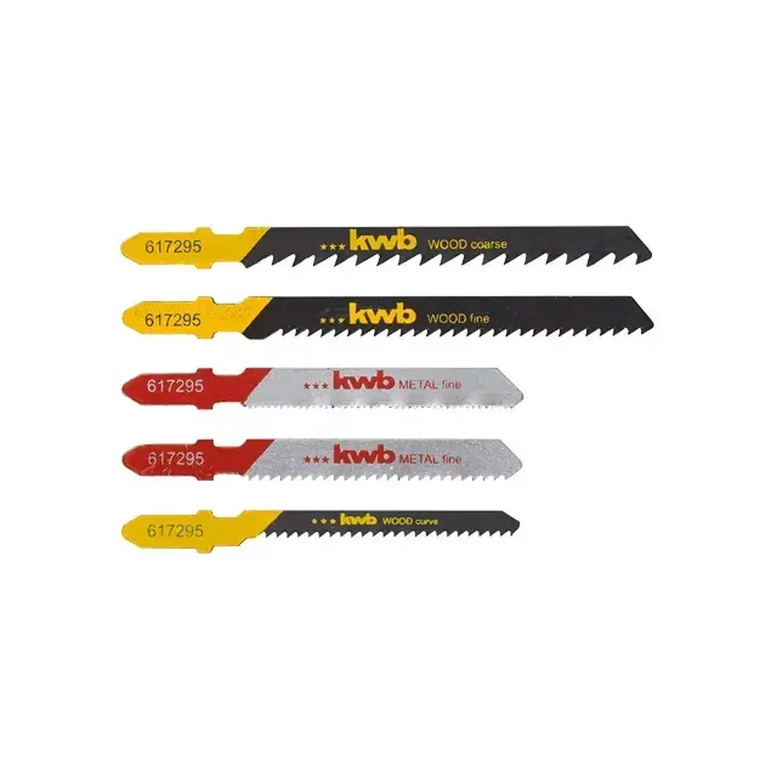Set pânze pentru lemn și metal Pentru fierăstrau vertical (pendular) 100 mm 5 buc. KWB - Bucăţi în set 5 buc.