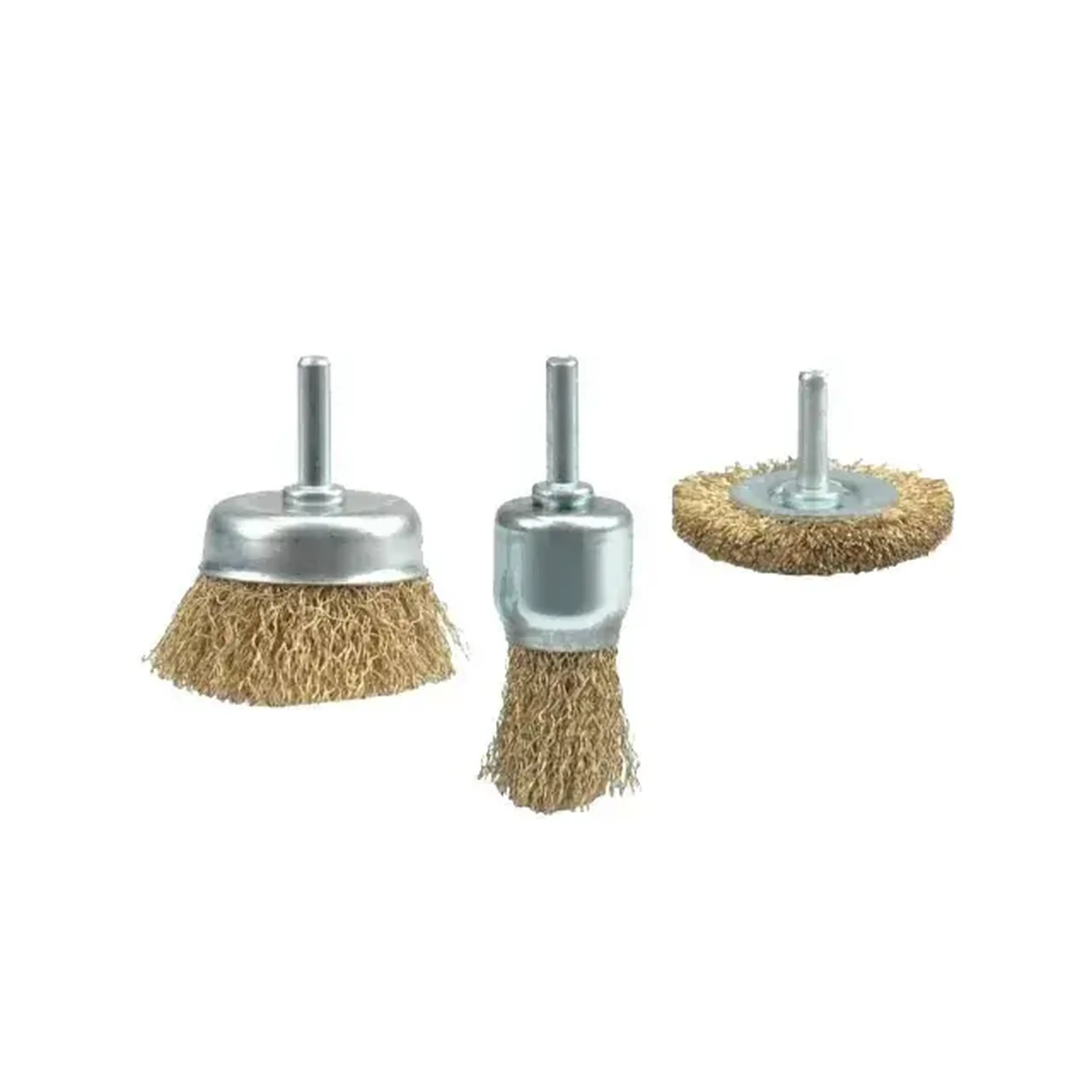 Set perii circulare din sârmă cu tijă 25, 50 mm 3 buc. Vorel