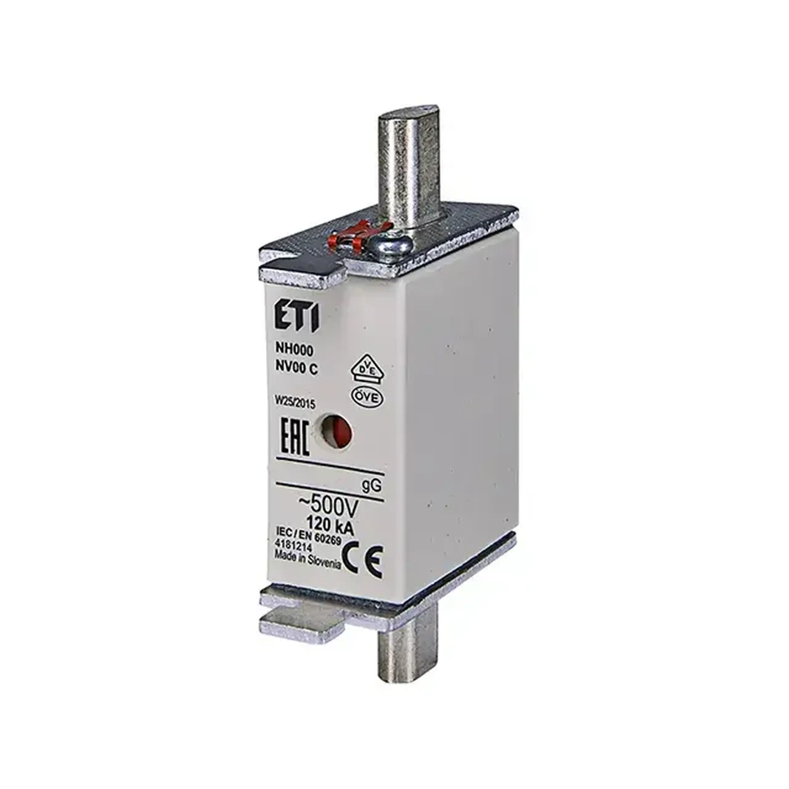 Siguranță cu indicator NH000 40 A 500 V