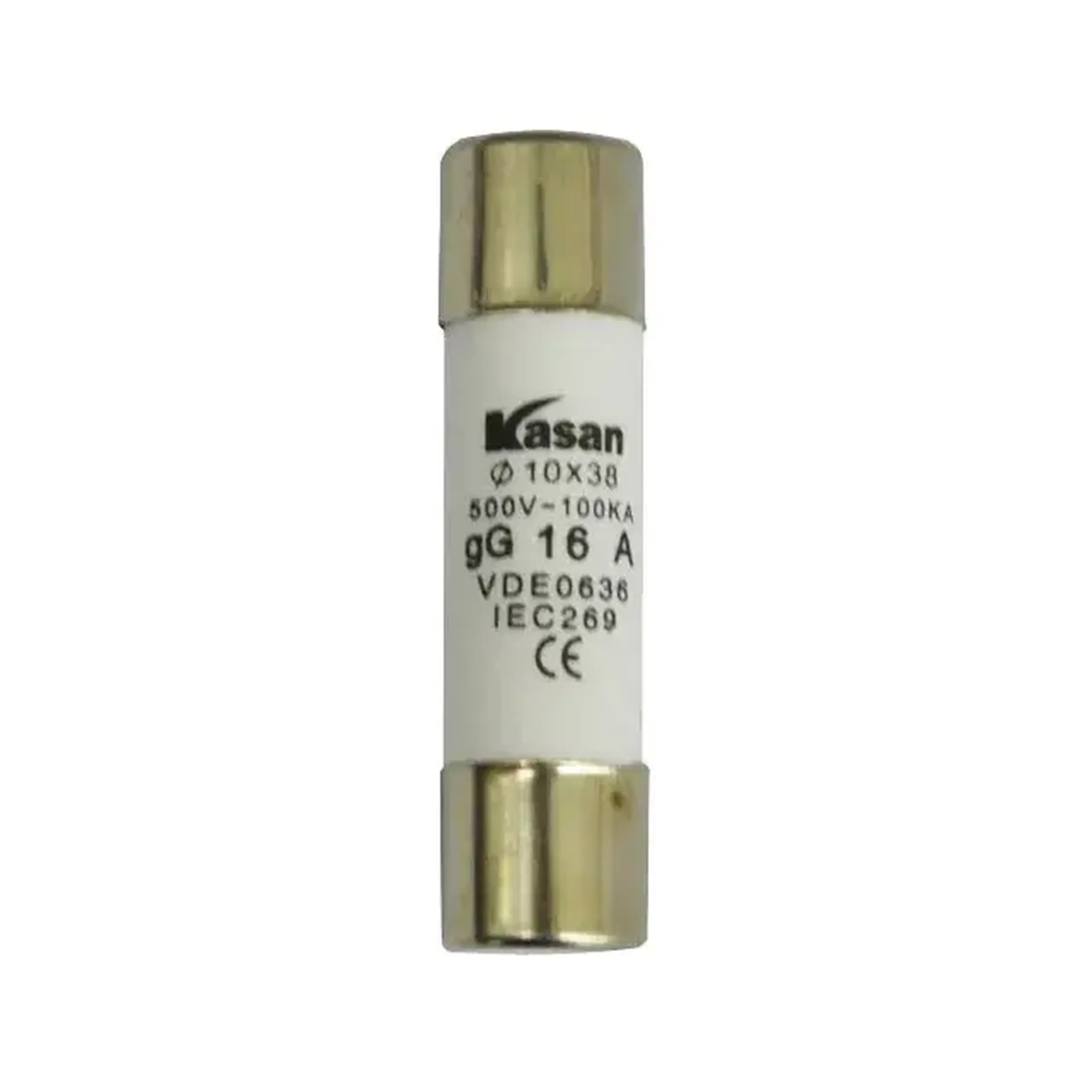 Siguranța cilindrică KASAN RT 10-38 38 x 10 mm 10A 500 V - Curent (A) 16 A/25 A