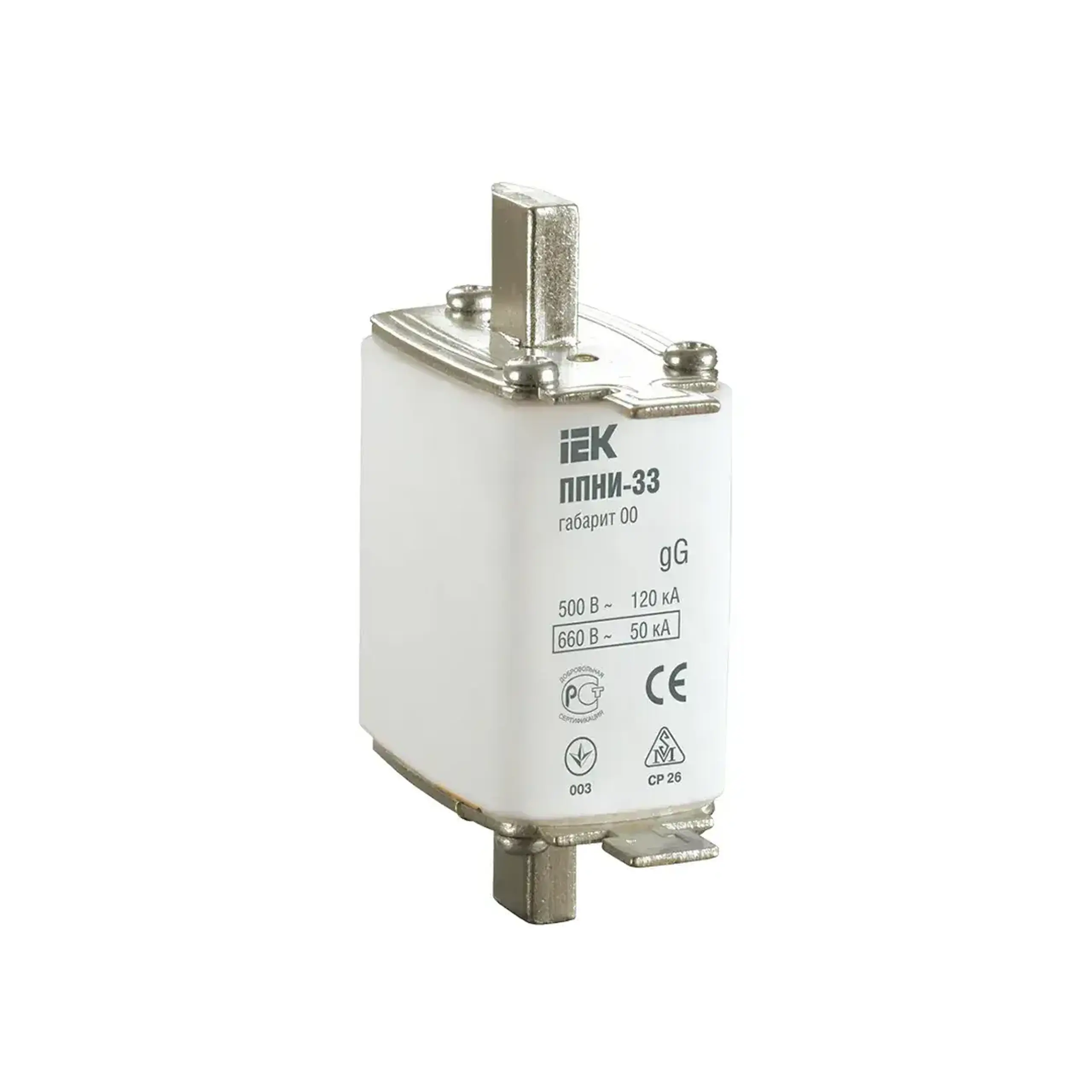 Siguranță IEK PPNI-33 6 A 500 V - 12 A (A) 660 V (V)