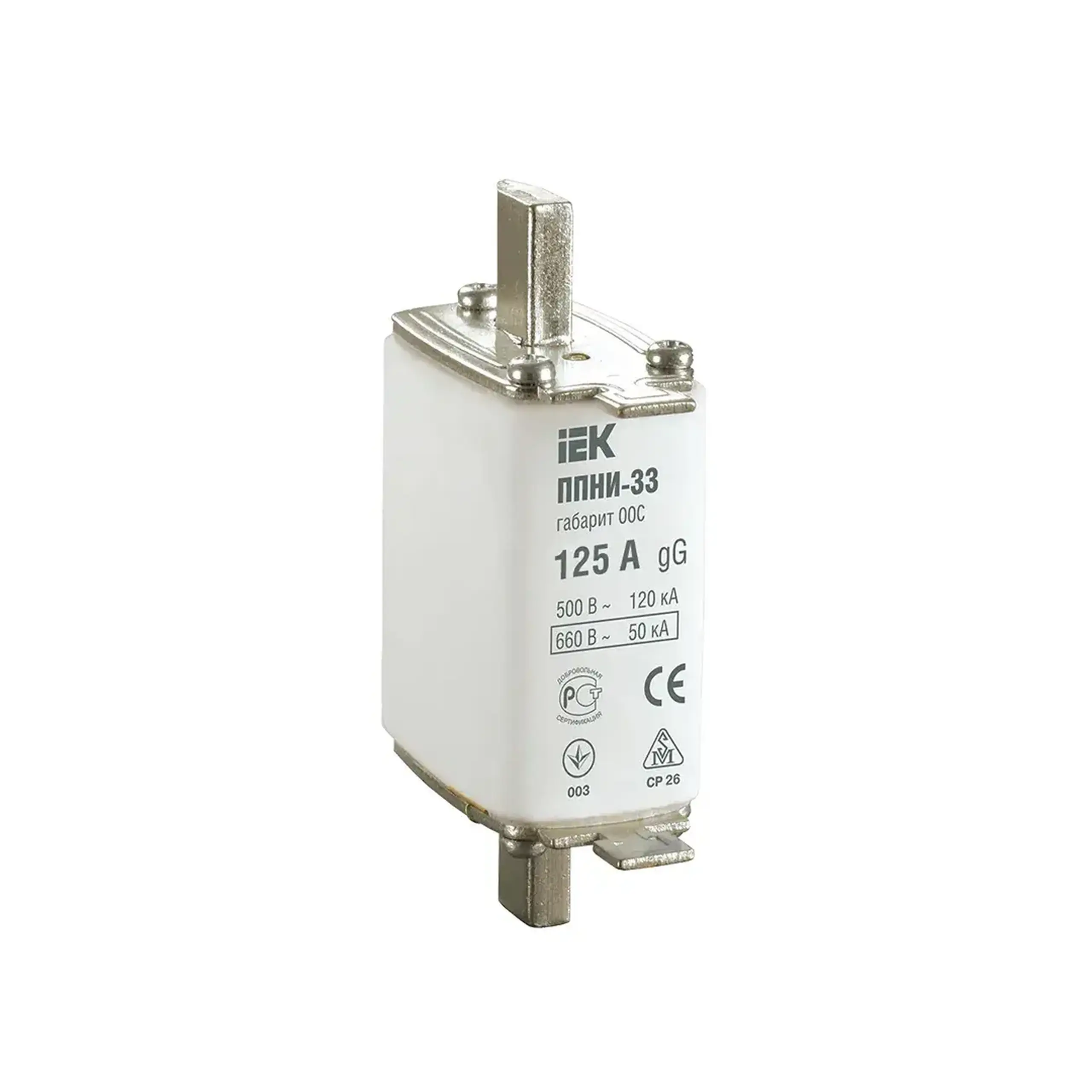 Siguranță IEK PPNI-33 6 A 500 V - 125 A (A) 660 V (V)