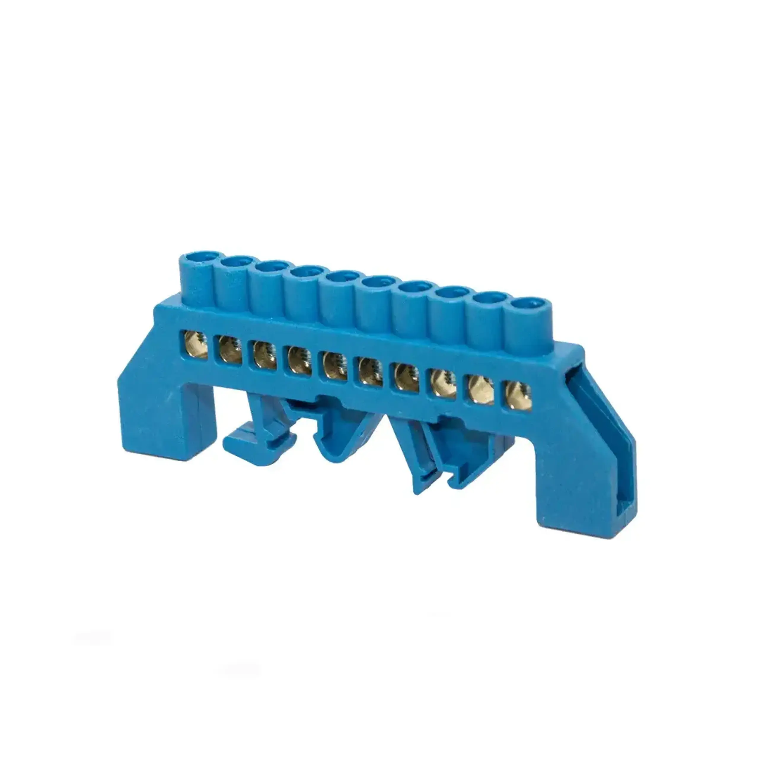Șină zero izolată KASAN DIN-35 6 x 9 mm - Albastru 10P