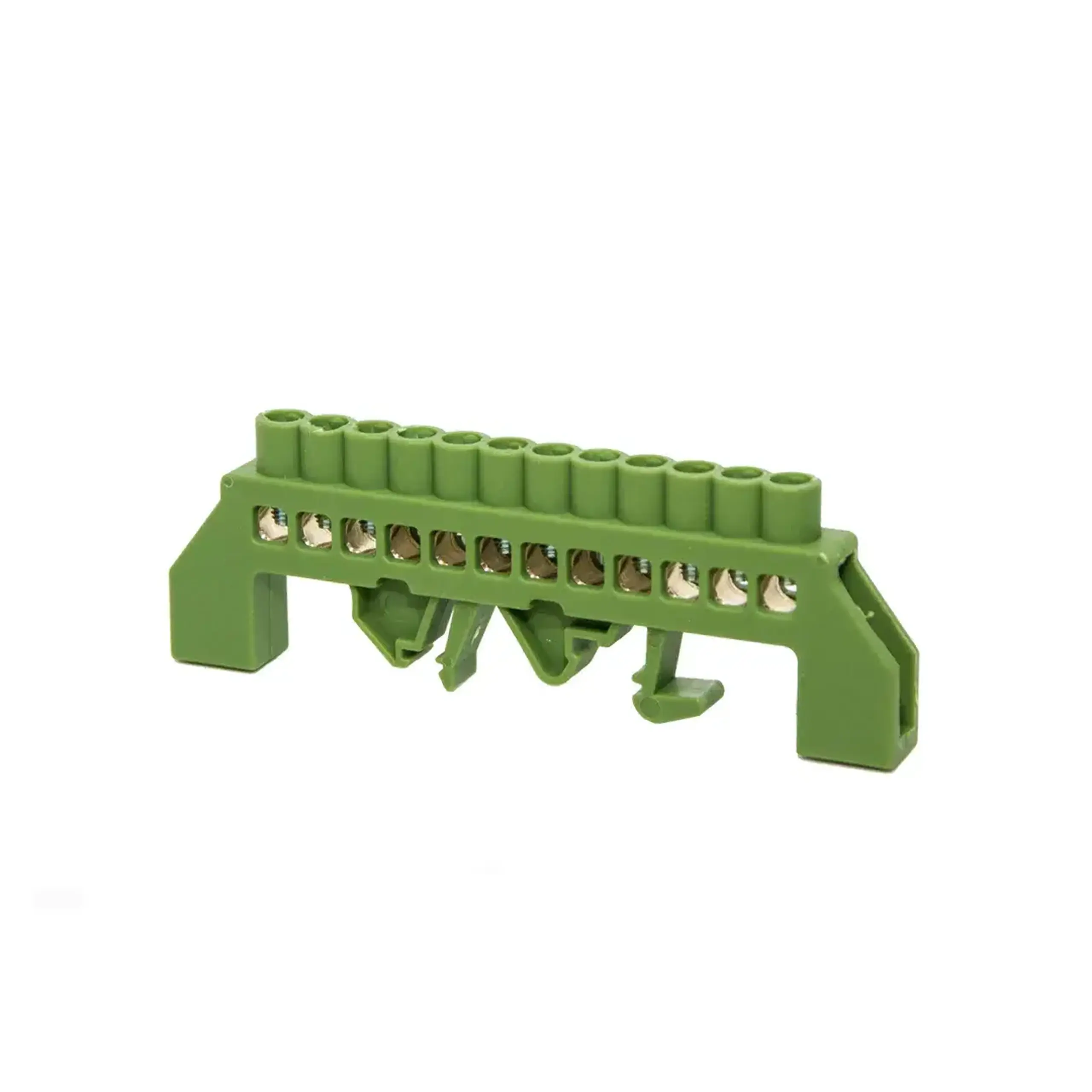 Șină zero izolată KASAN DIN-35 6 x 9 mm - Verde 12P