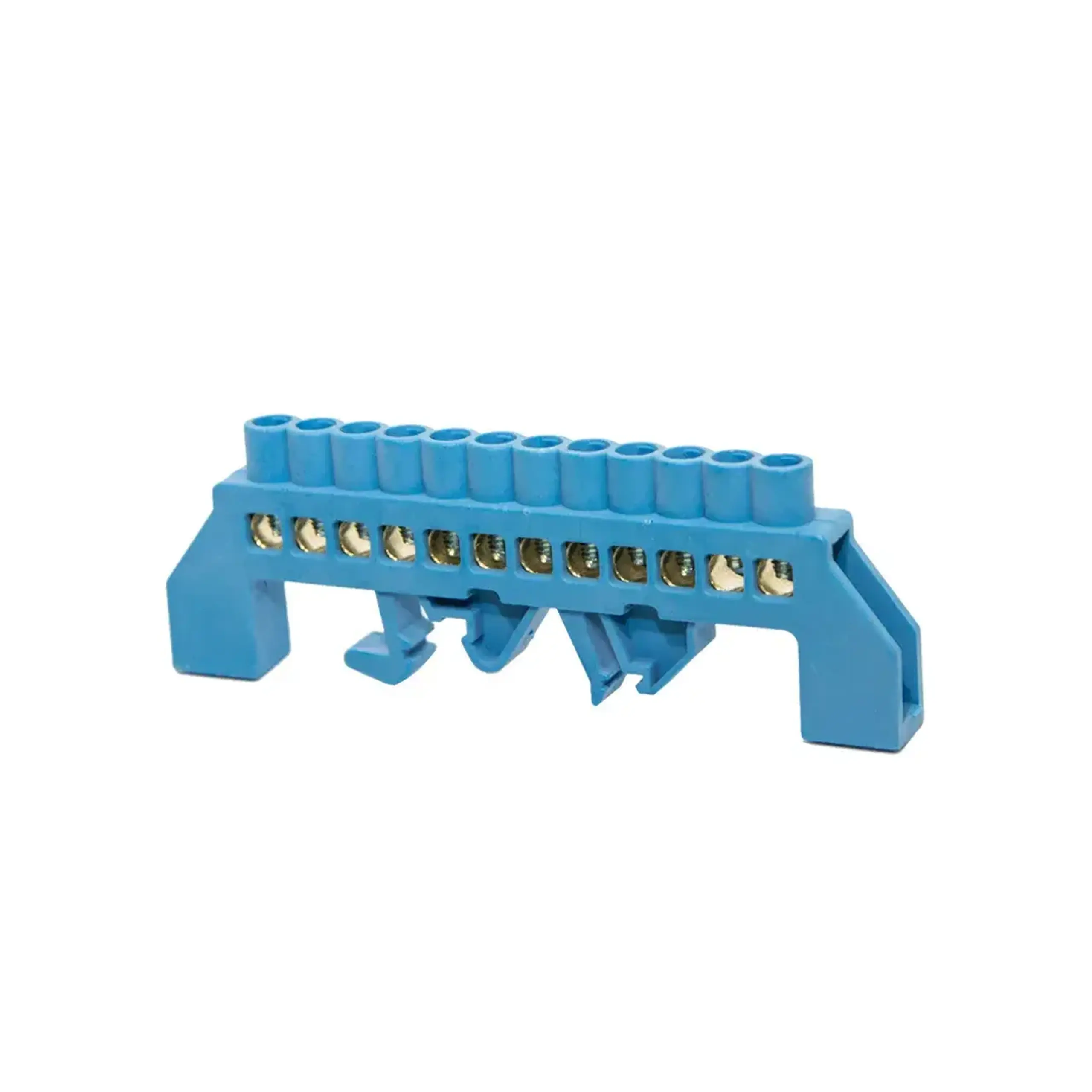 Șină zero izolată KASAN DIN-35 6 x 9 mm - Albastru 12P