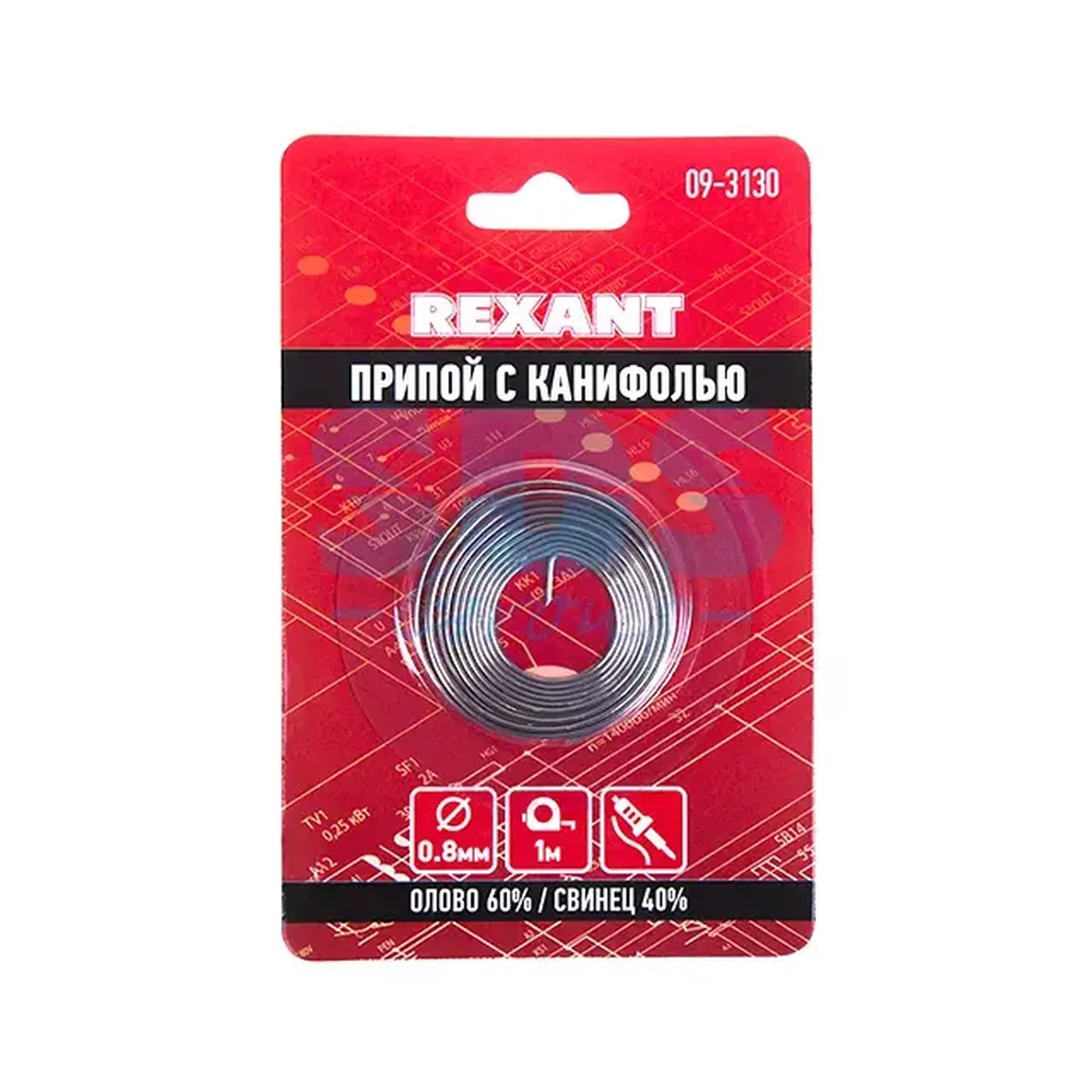 Sîrmă de sudură 09-3130 0,8mm/1m Rexant