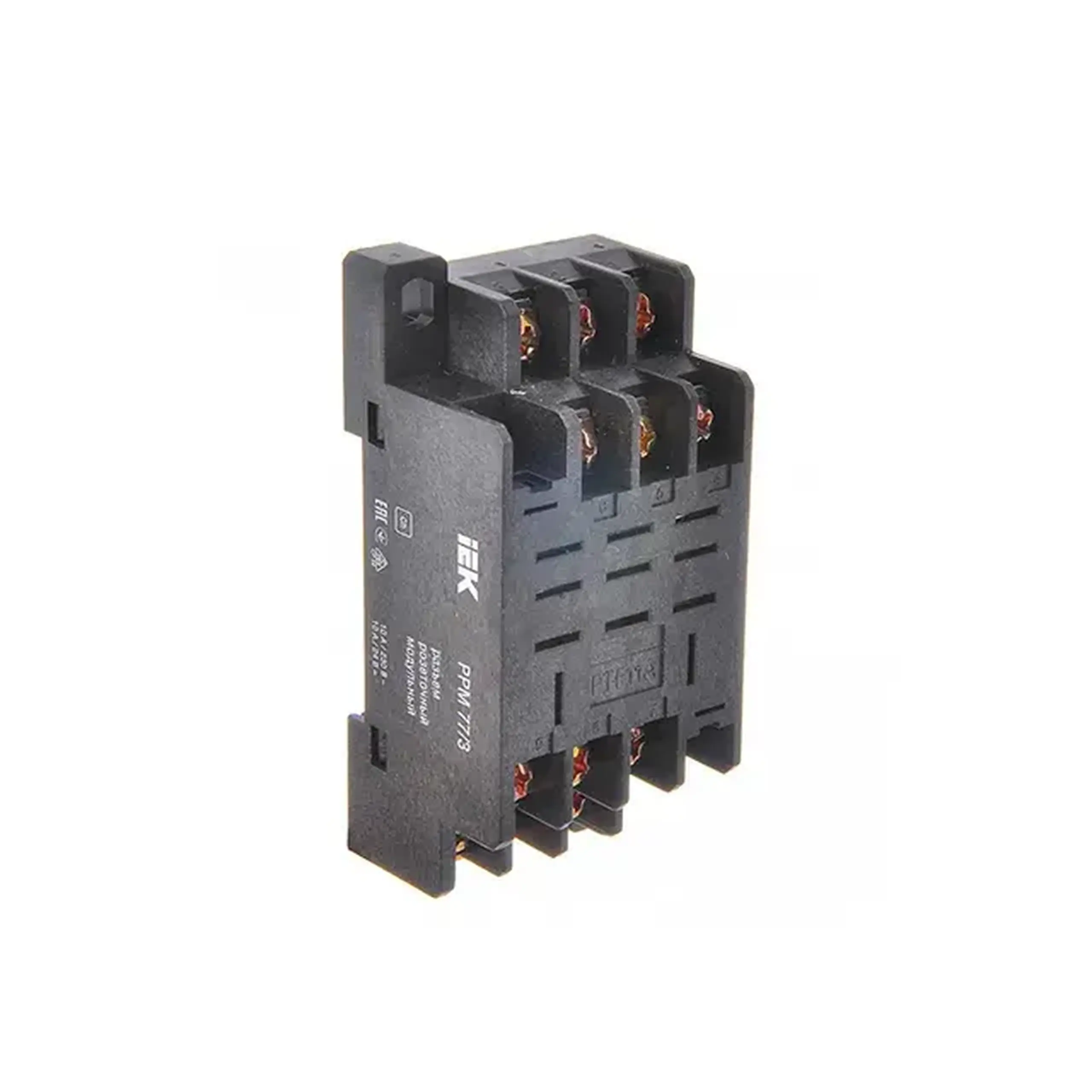 Soclu releu PPM77/3 10 A 220 V IP20 IEK
