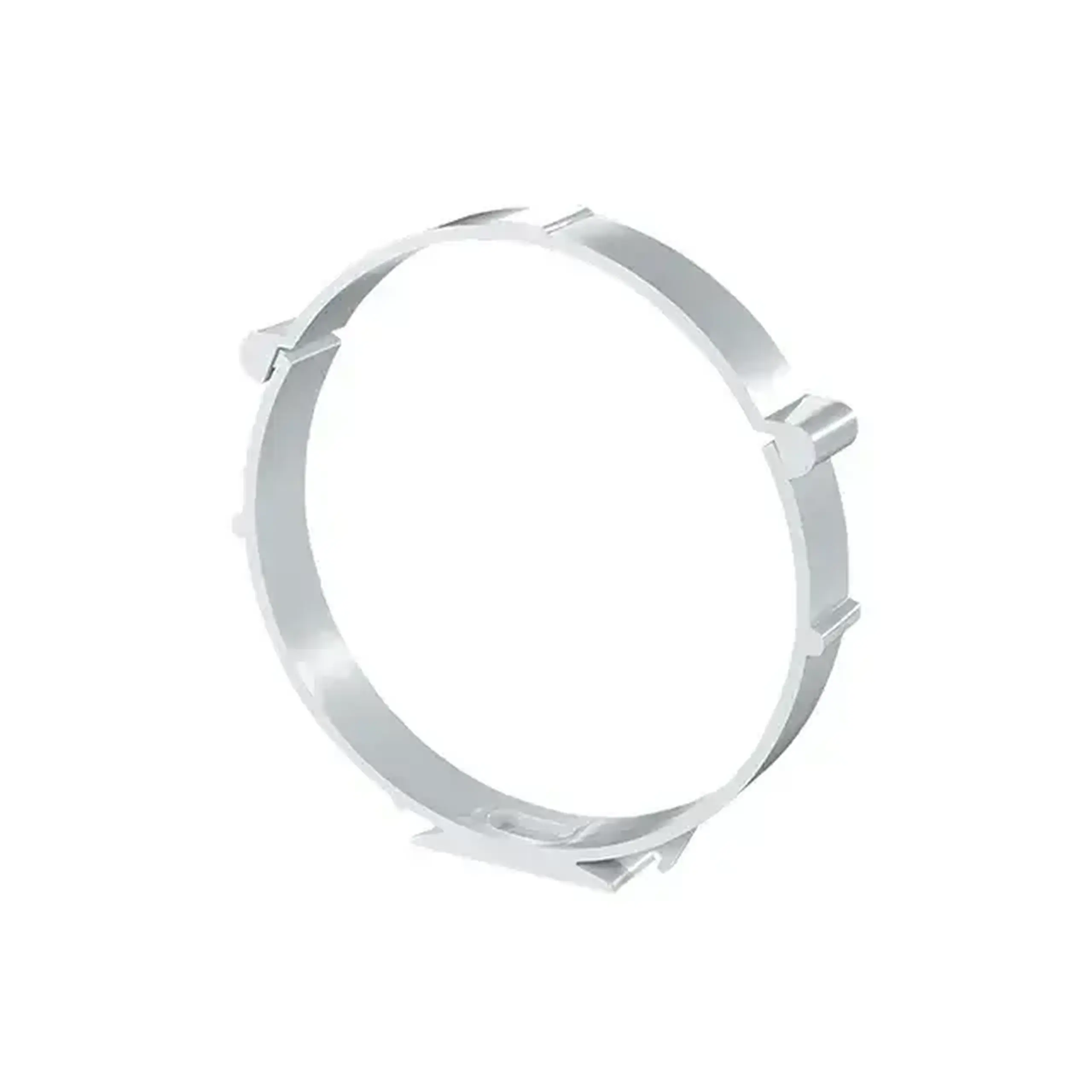 Conector de aeroduct Ventika KO125-7 125 mm plastic alb