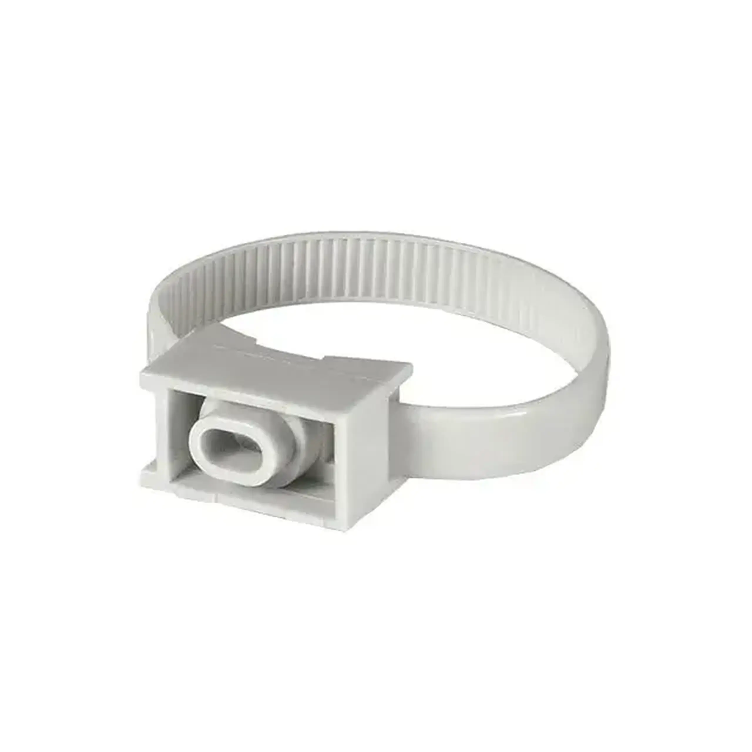 Suport curelușă Scame 860.1616 32 x 13 mm alb plastic