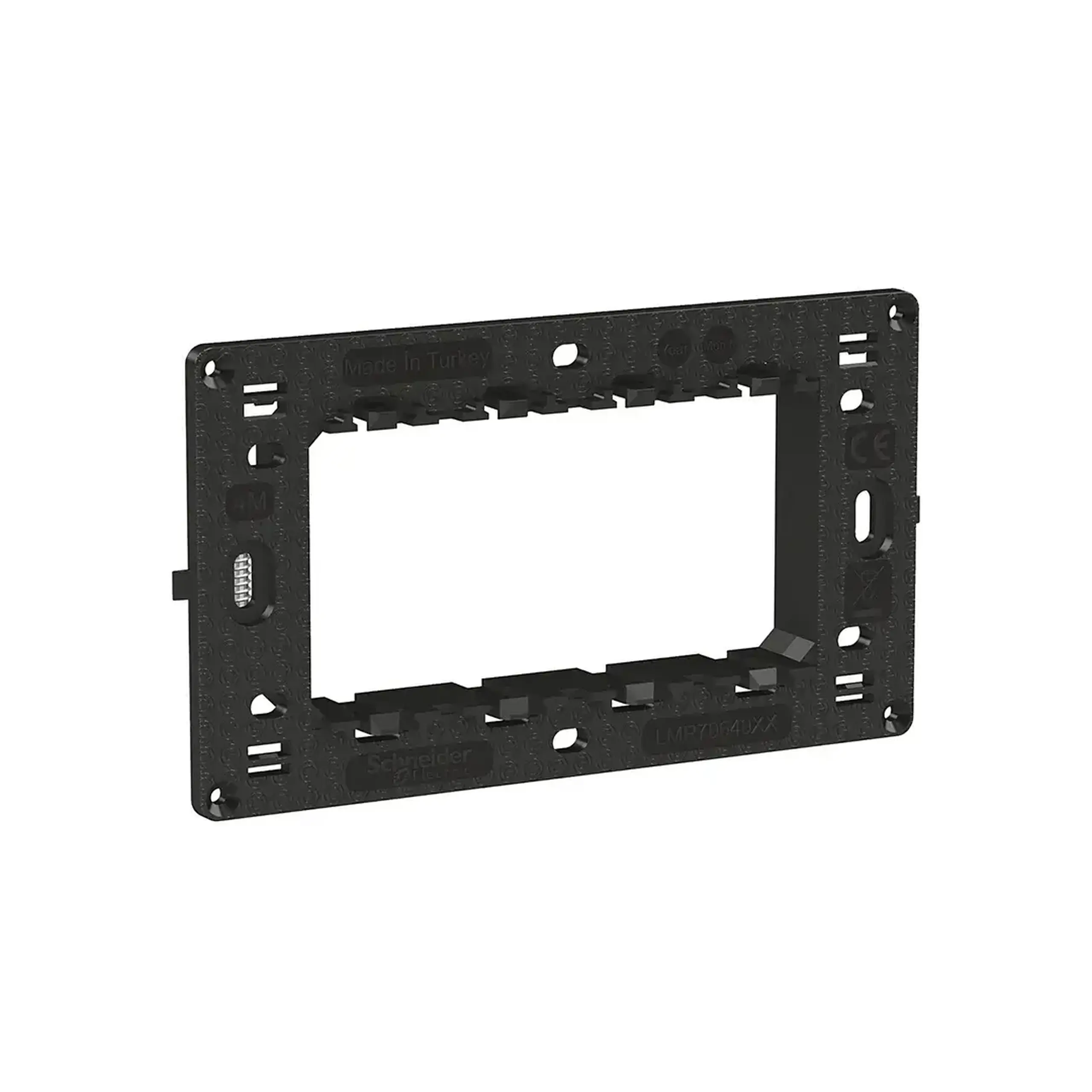 Ramă de montare easy Styl negru 4 module Schneider-Electric