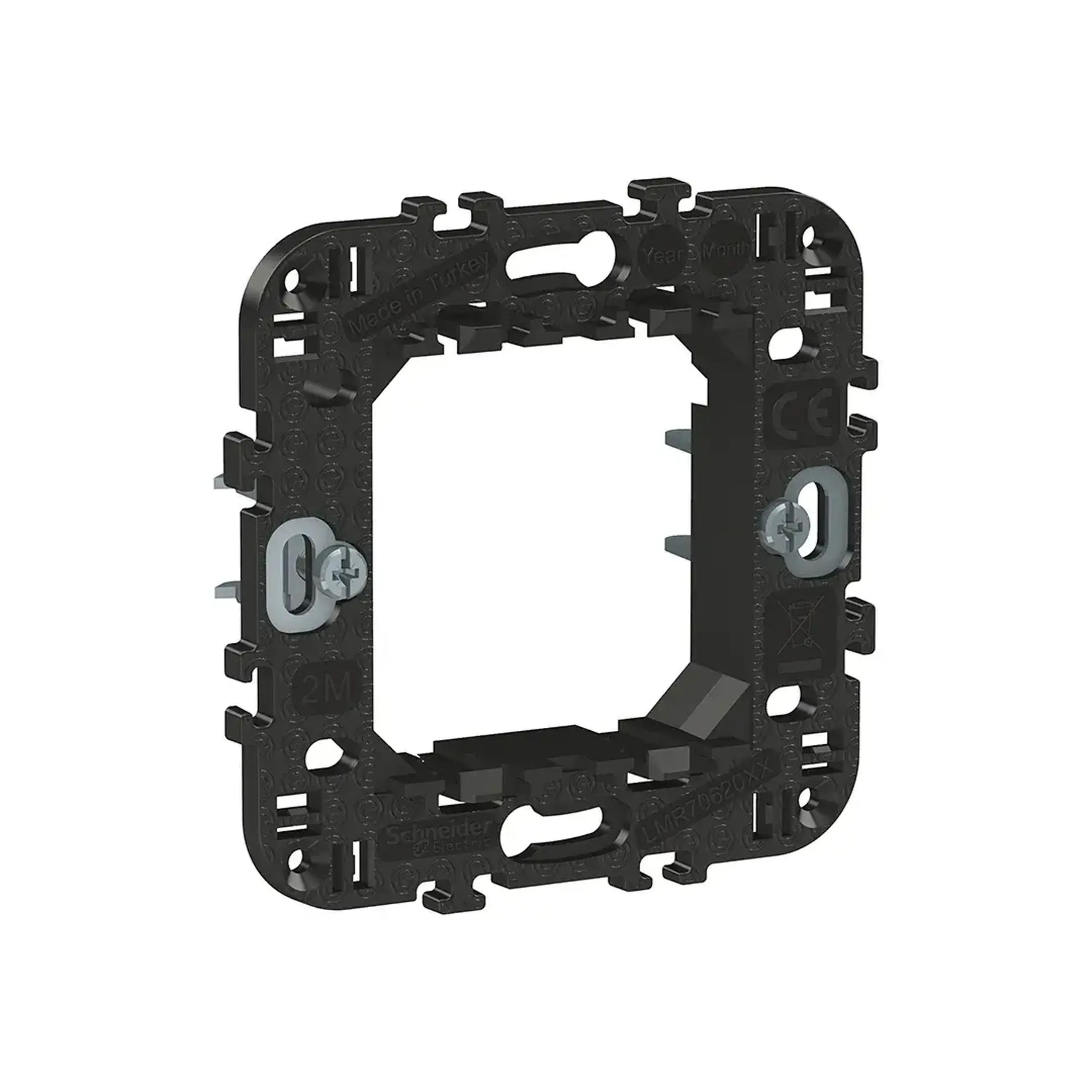 Ramă de montare easy Styl negru 2 module Schneider-Electric
