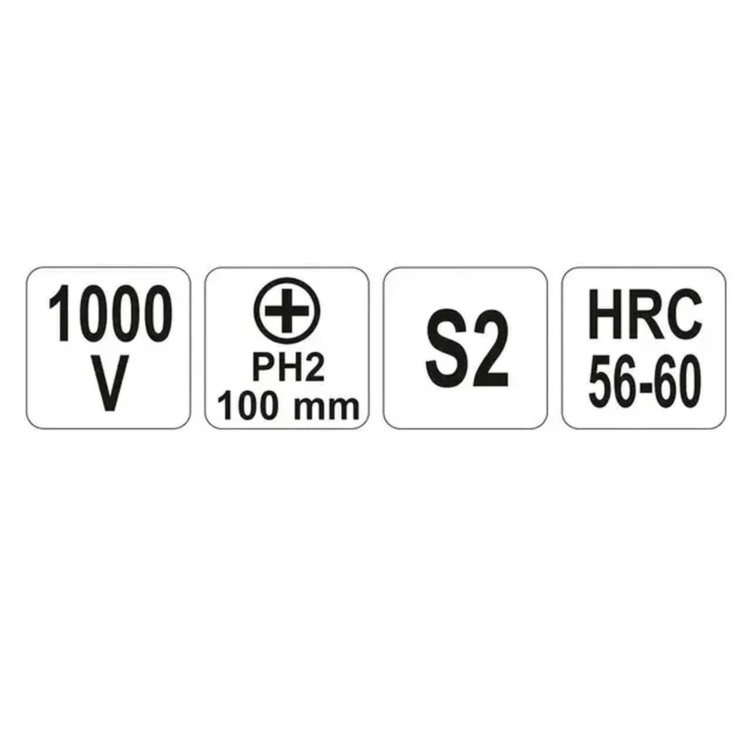 Șurubelniță dielectrică cruciformă PH2 100 mm 1000 V Yato