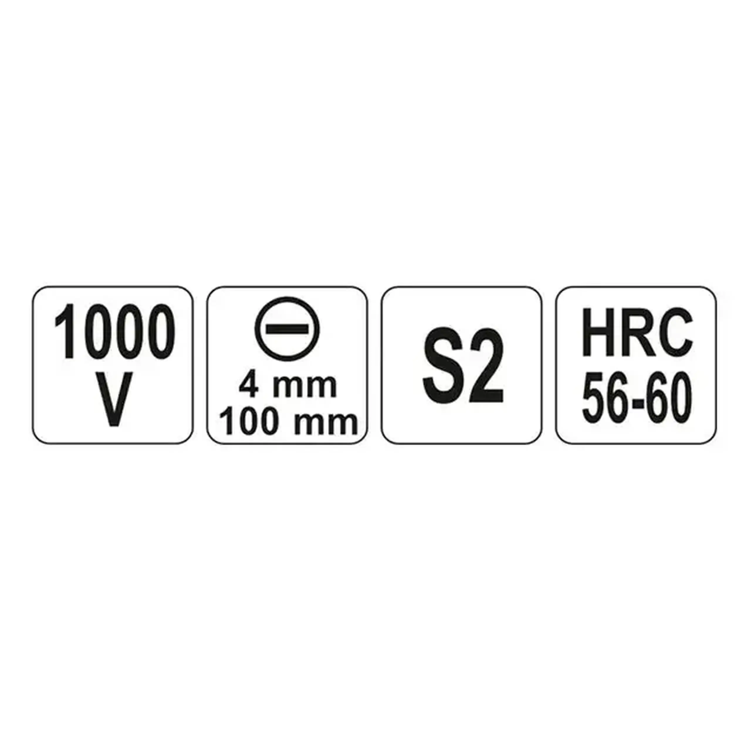 Șurubelniță dielectrică plată SL4 100 mm 1000 V Yato