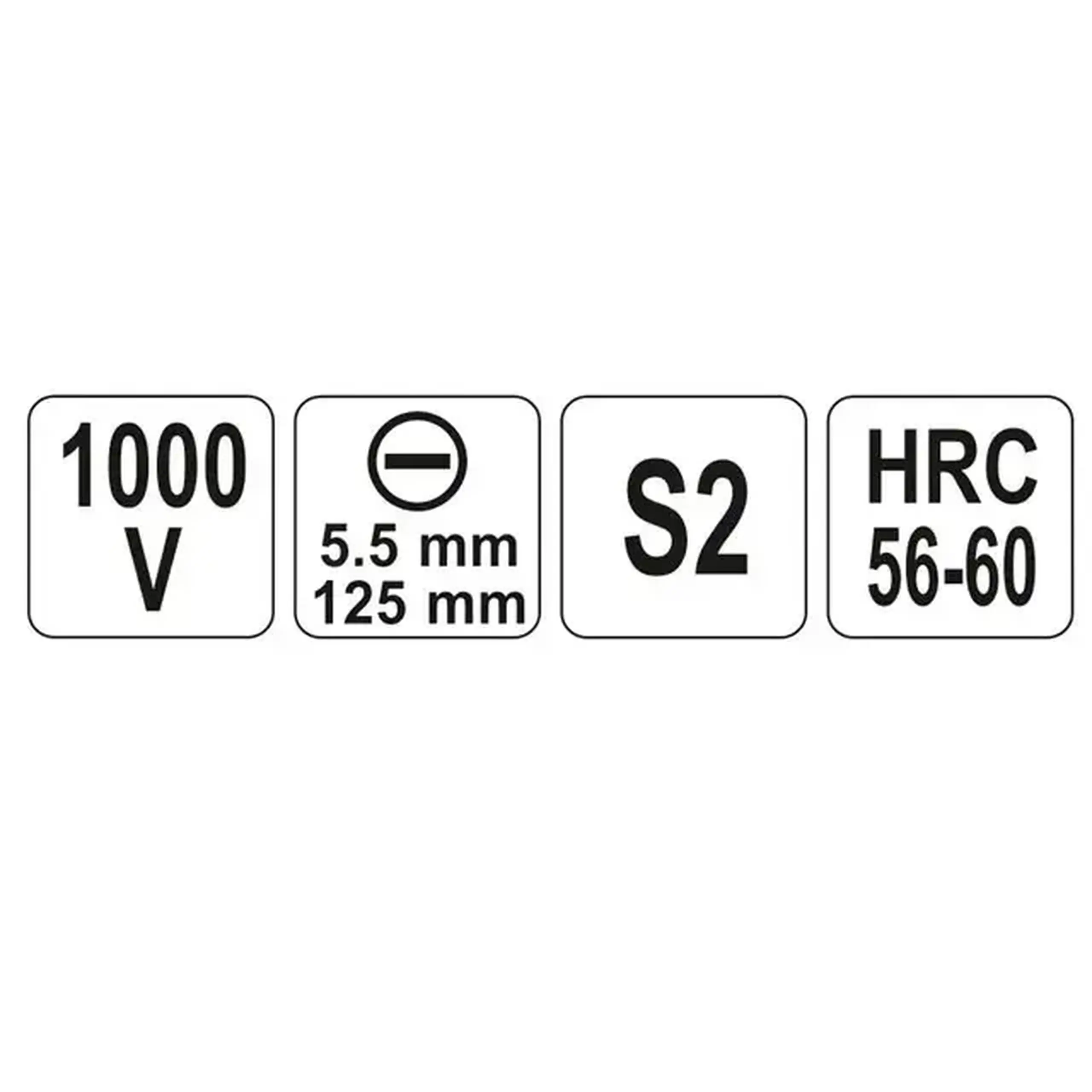 Șurubelniță dielectrică plată SL5.5 125 mm 1000 V Yato