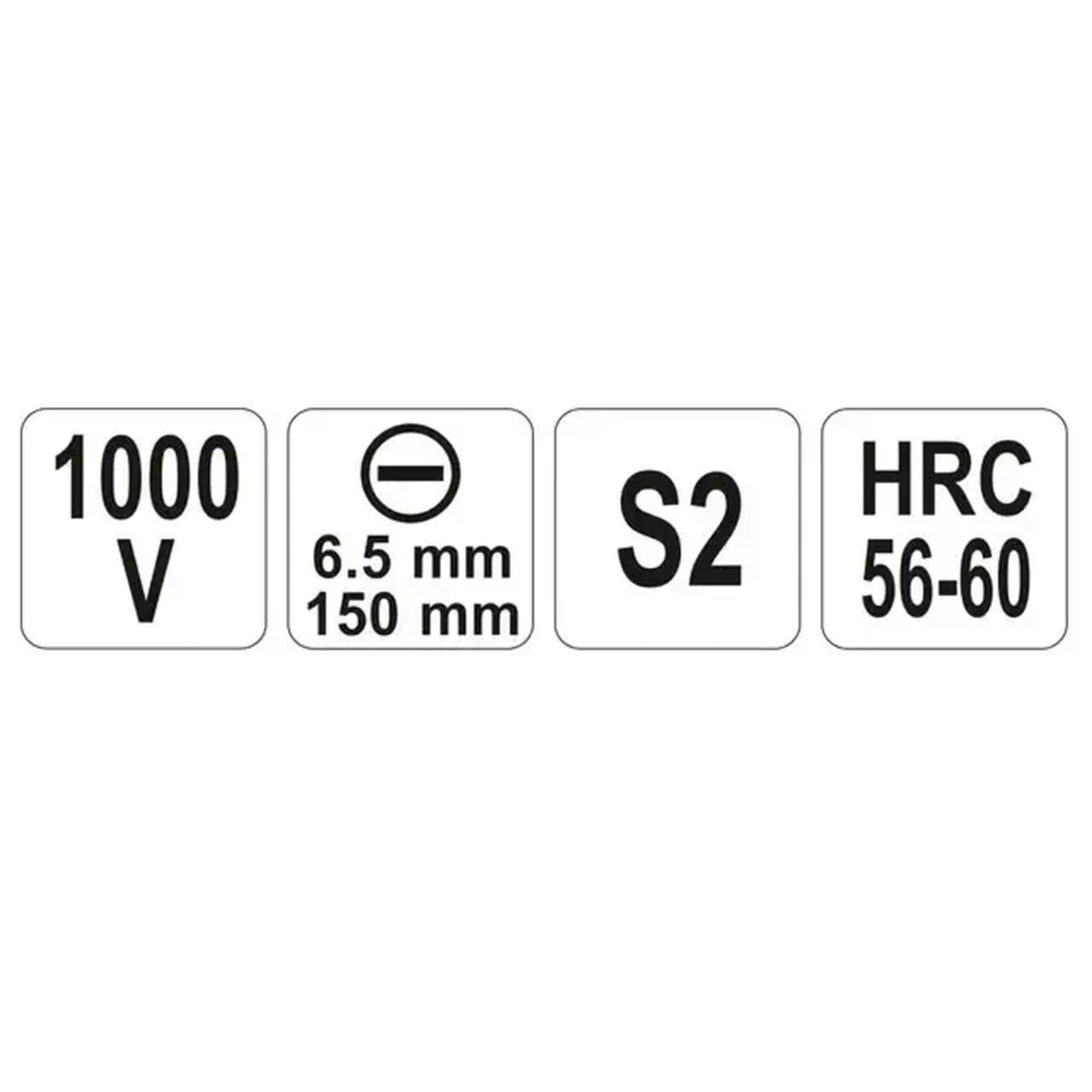 Șurubelniță dielectrică plată SL6.5 150 mm 1000 V Yato