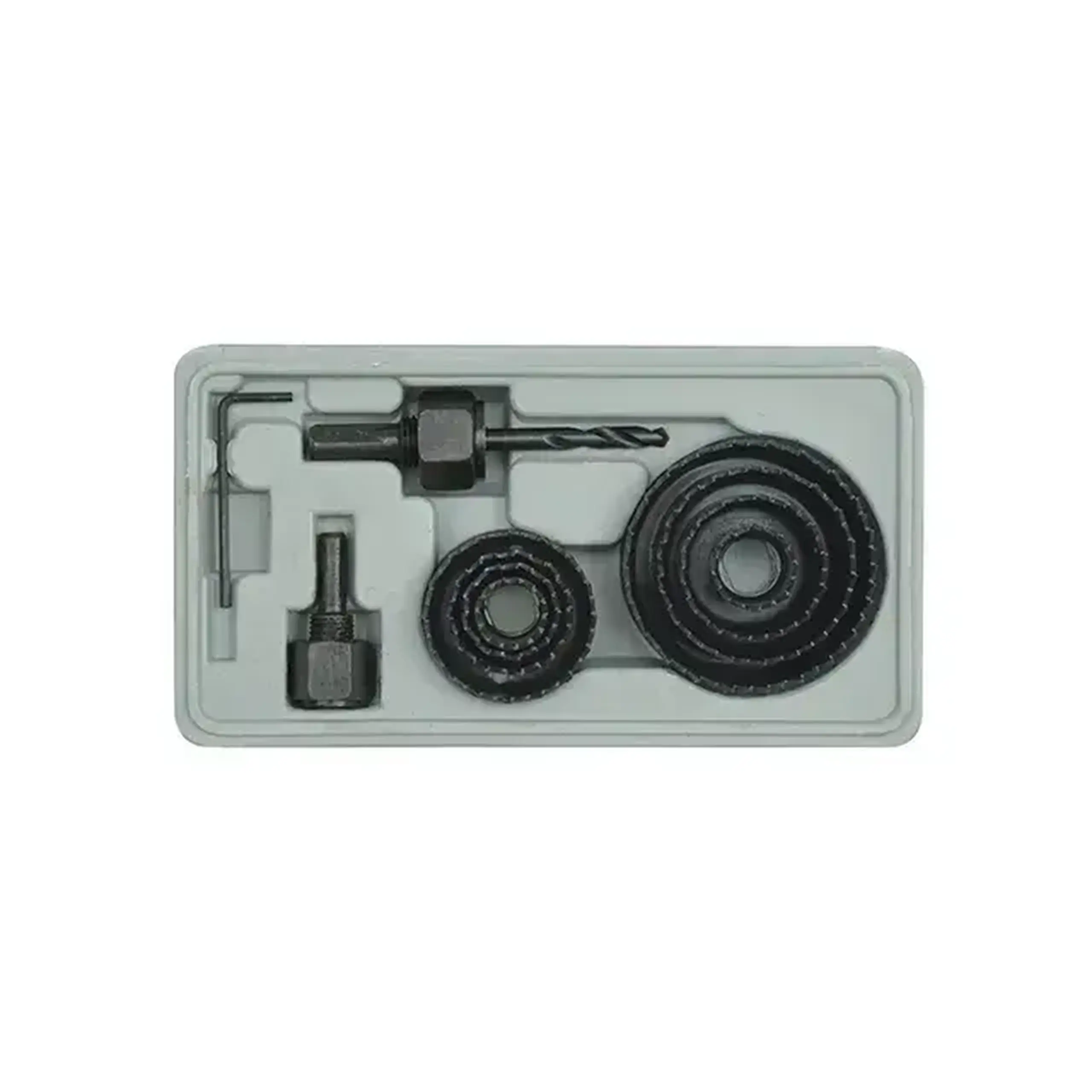 Set de carote 4 buc. pentru lemn 51 - 89 mm Cilindric Vorel - Bucăţi în set 11 buc.