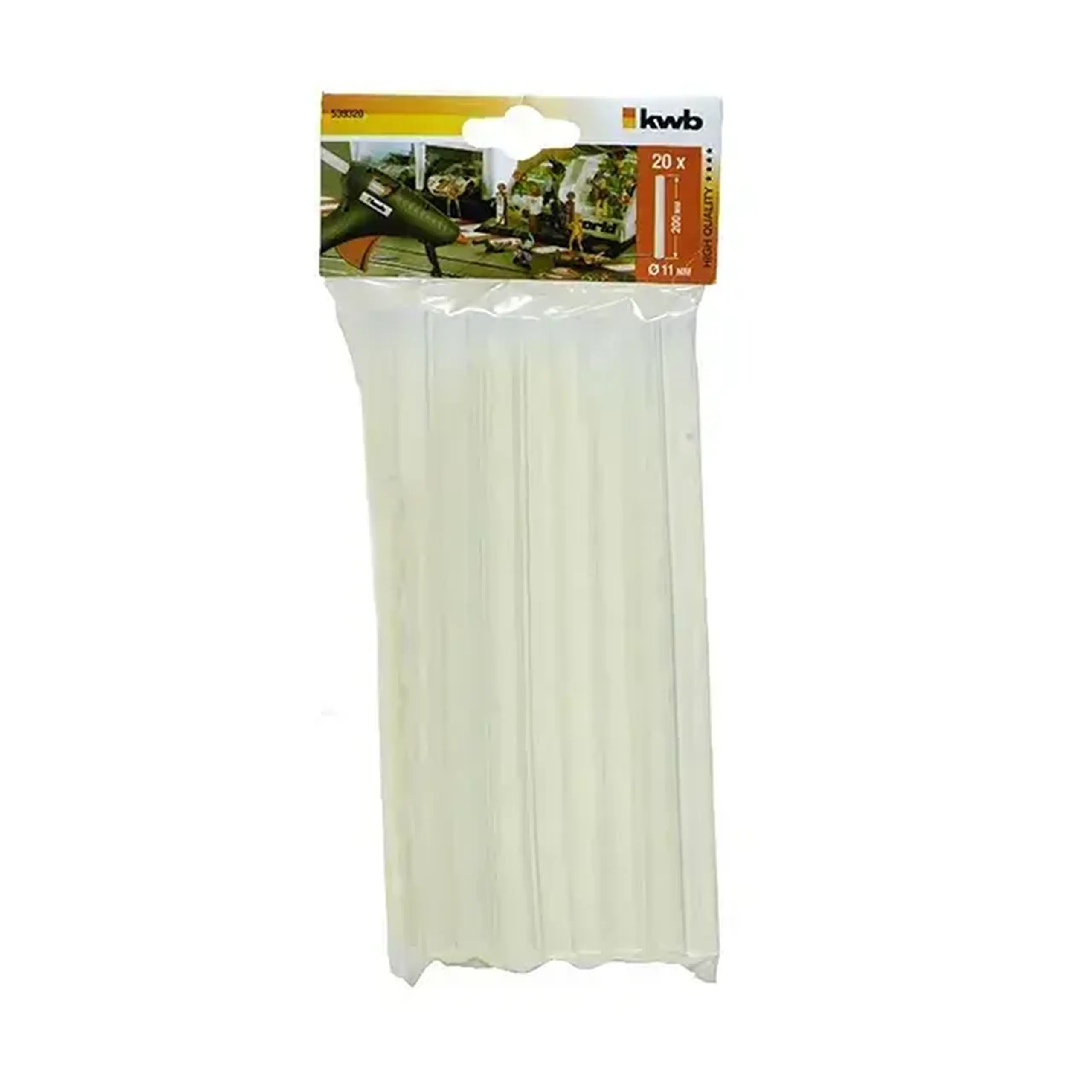 Bară de silicon 6 buc KWB 539306 11 mm alb 120 g - Greutatea 400 g