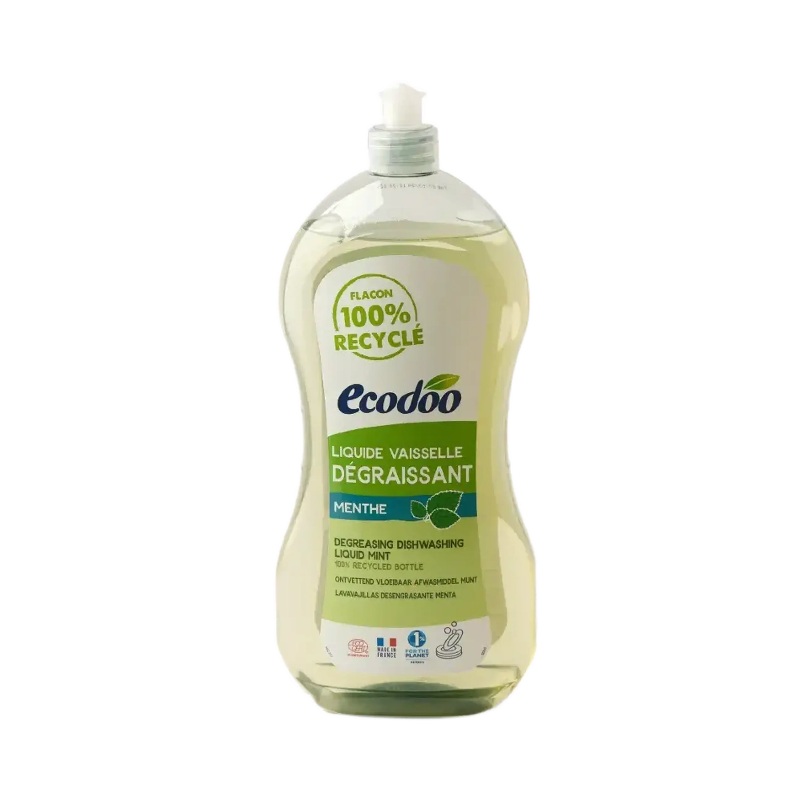 Detergent Eco de Vase Ultradegresant cu Mentă Ecodoo, 1 L
