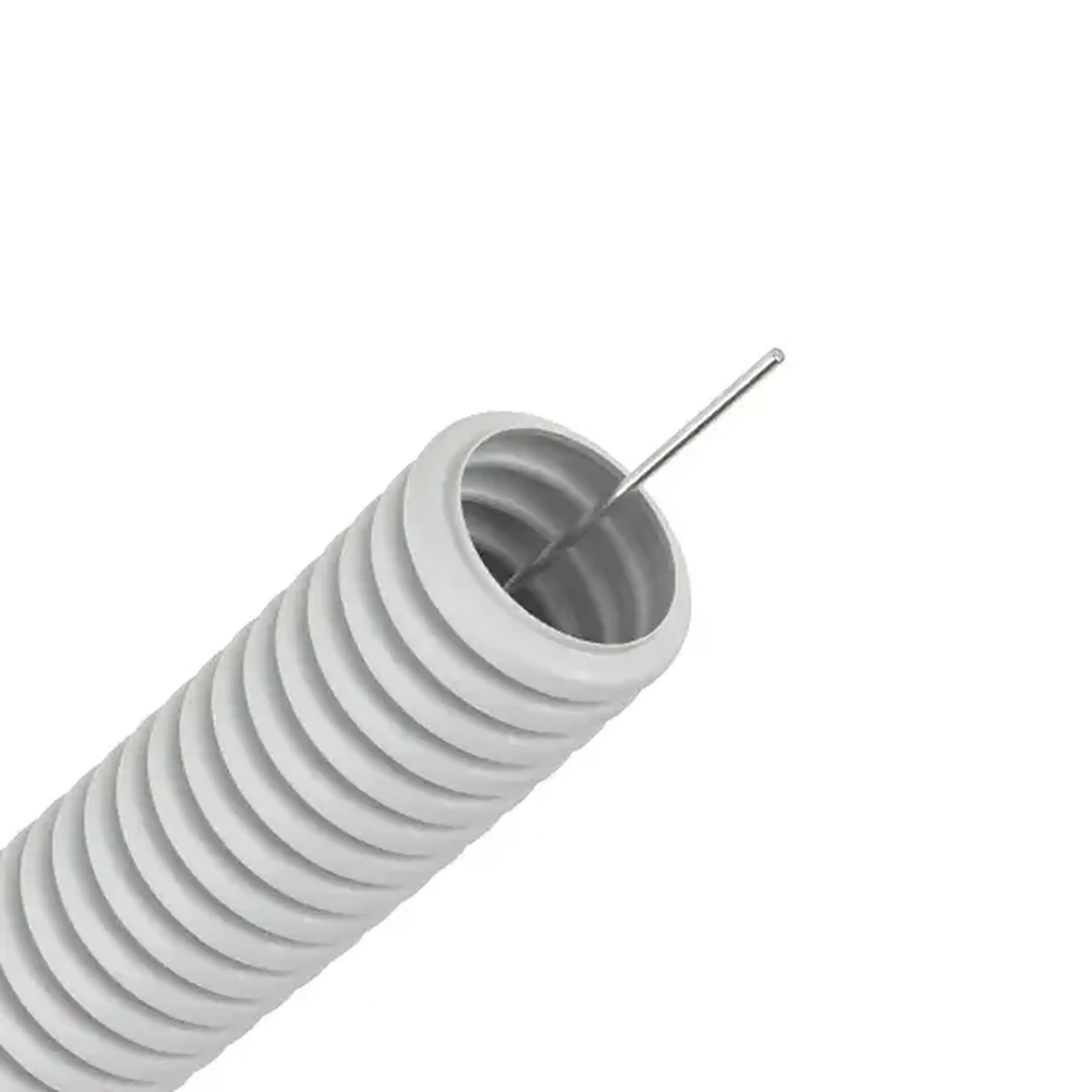Tub gofrat 320N 20 mm Alb
