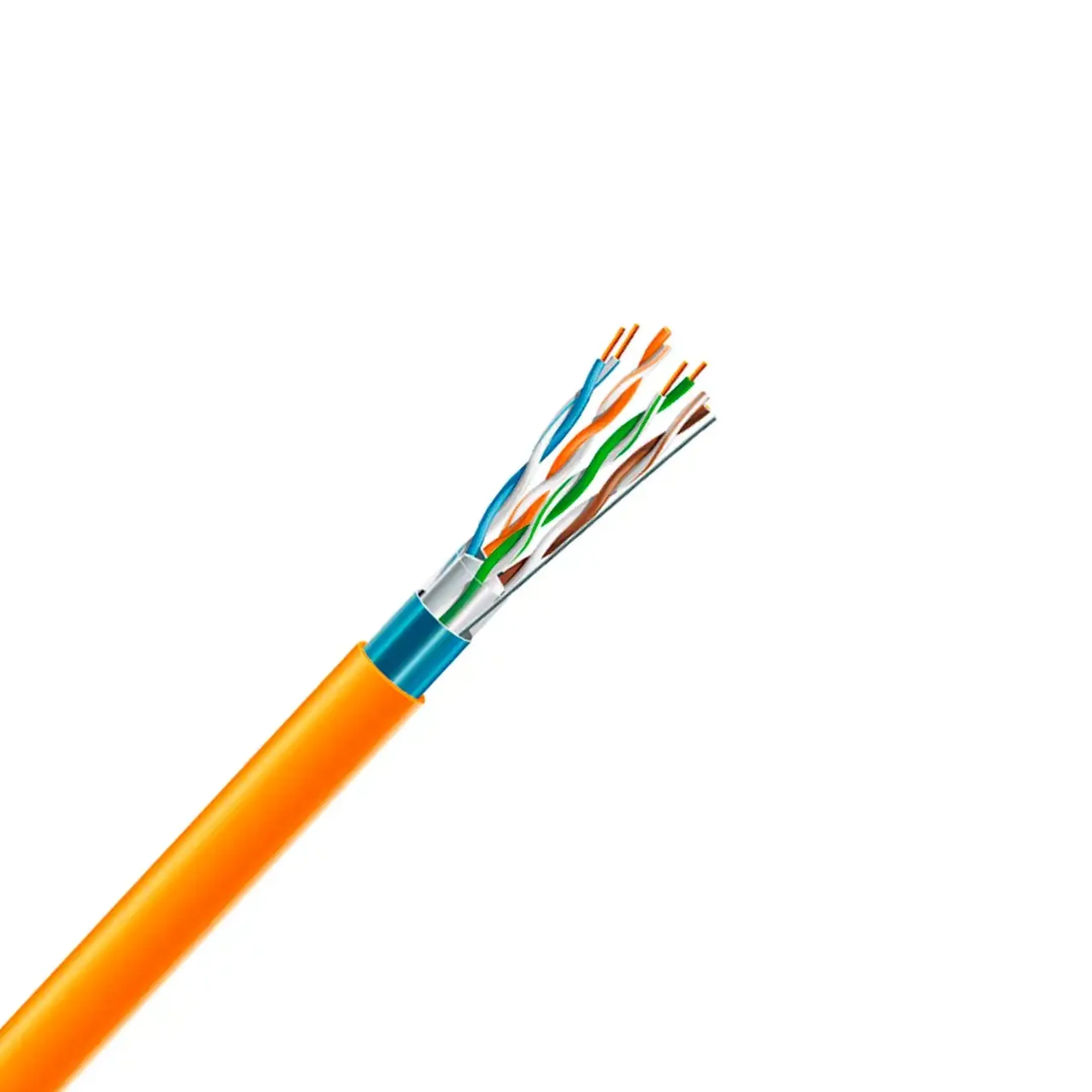 Cablu de date CAT. 5E F/UTP 4 x 2 * 24 AWG Orange (RAL 2003) LSZH ZZTM