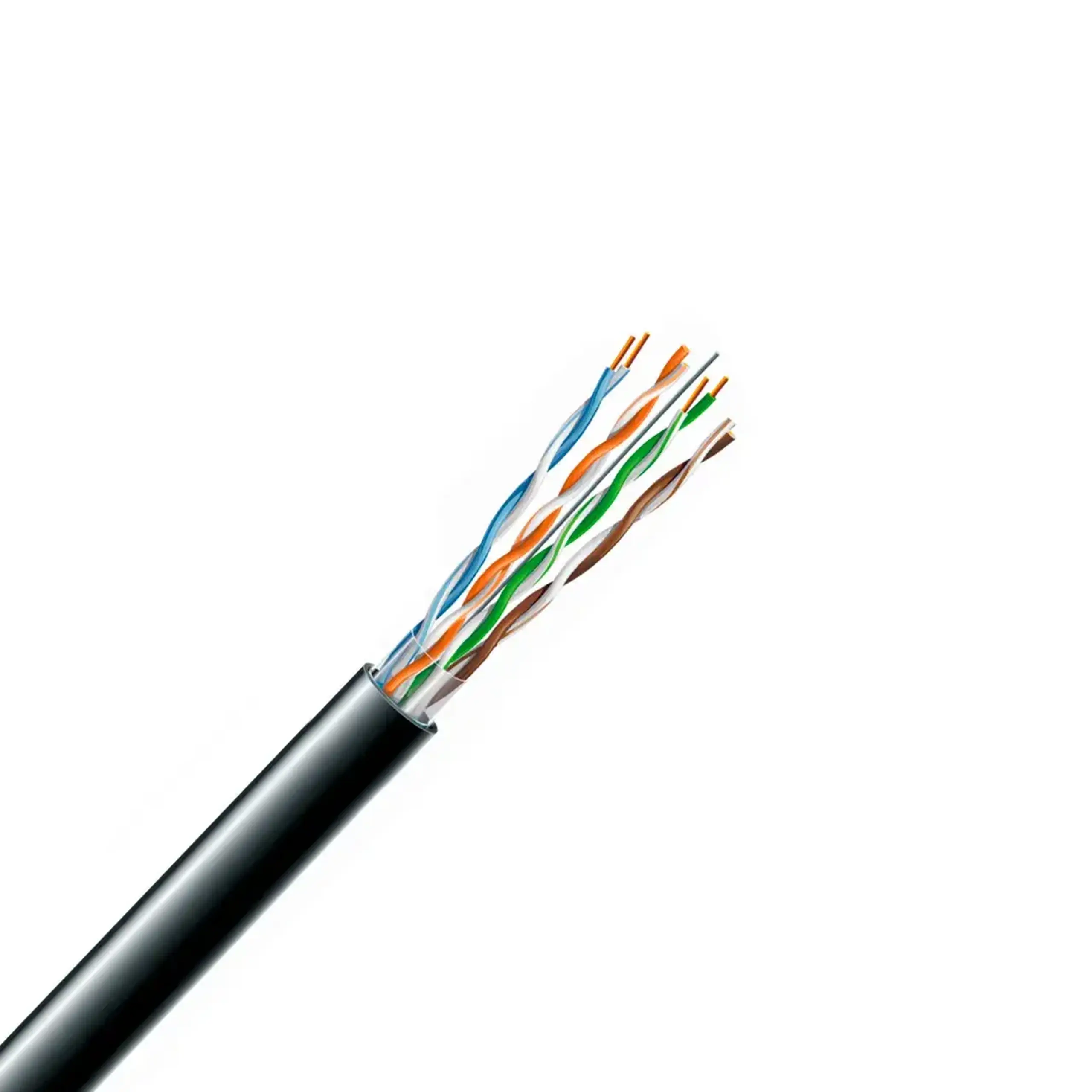 Cablu de date CAT. 5E U/UTP 4 x 2 * 24 AWG Negru (RAL 9011) PE ZZTM