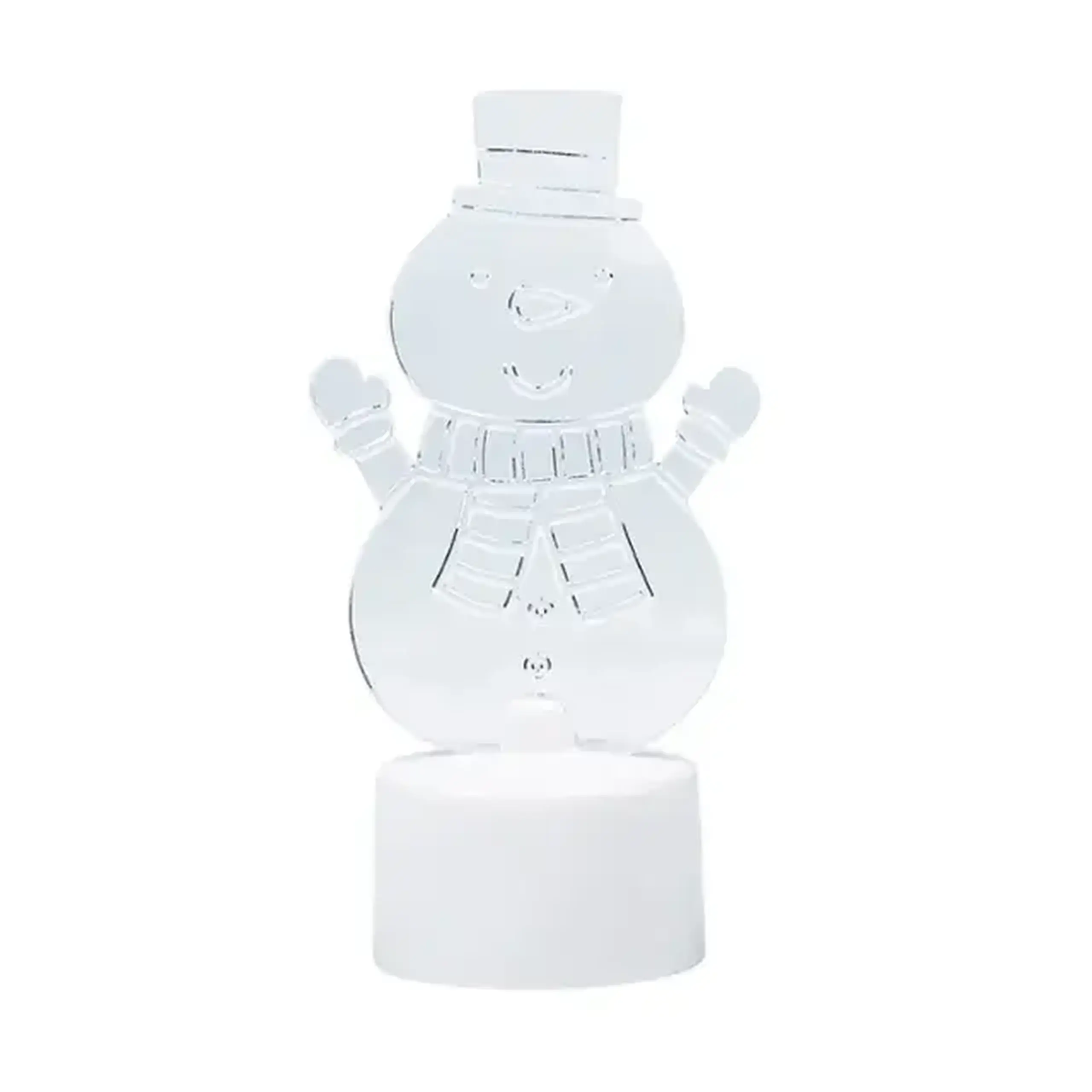 Figurină led Om de zăpadă 2D 10 cm Rexant